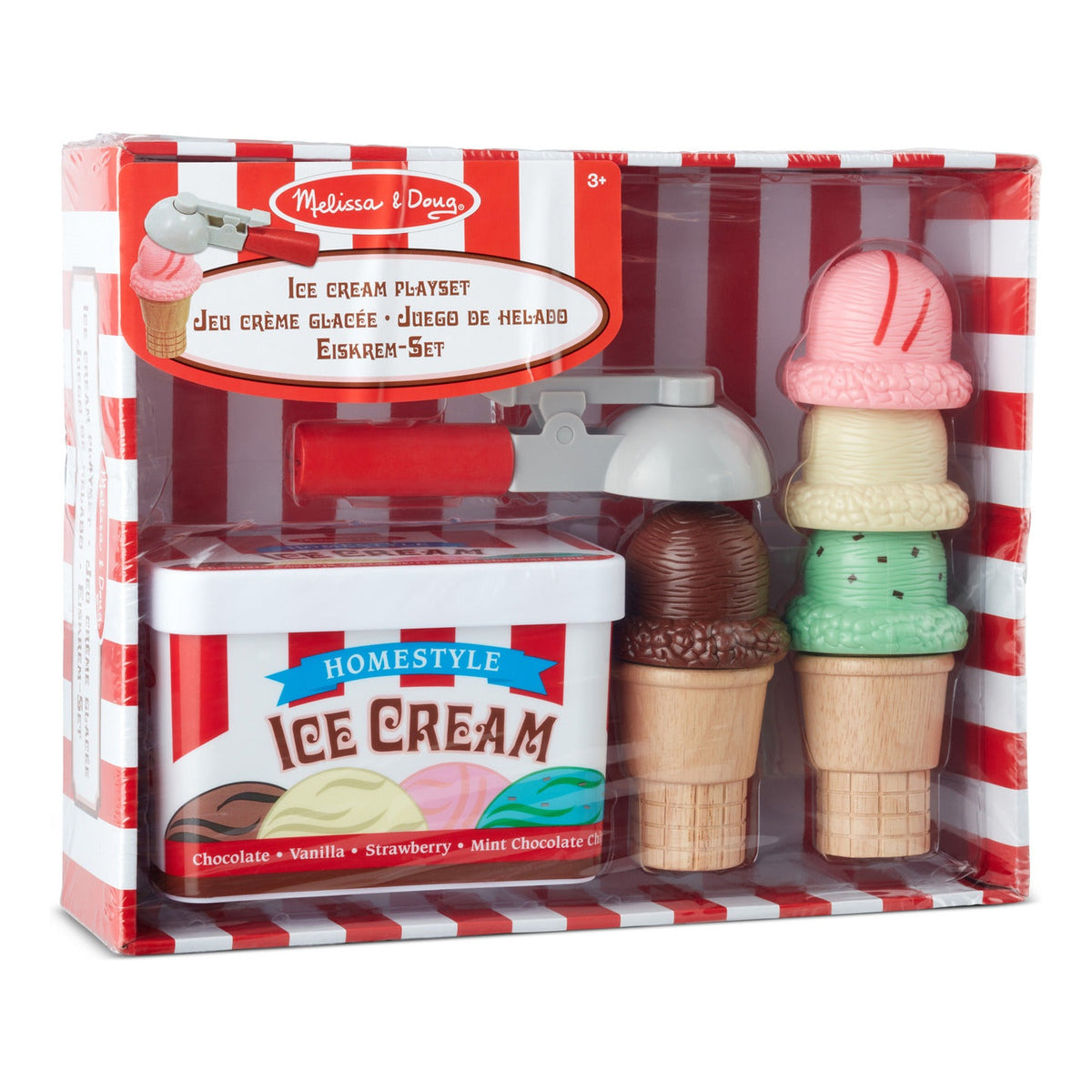 Melissa & Doug Scoop & Stack Ice Cream Cone Playset