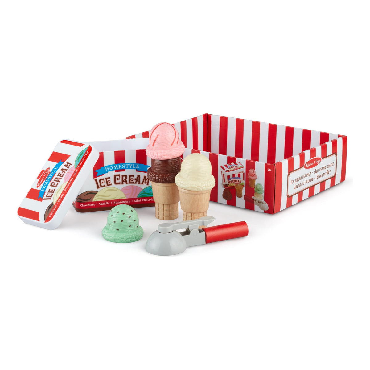 Melissa & Doug Scoop & Stack Ice Cream Cone Playset