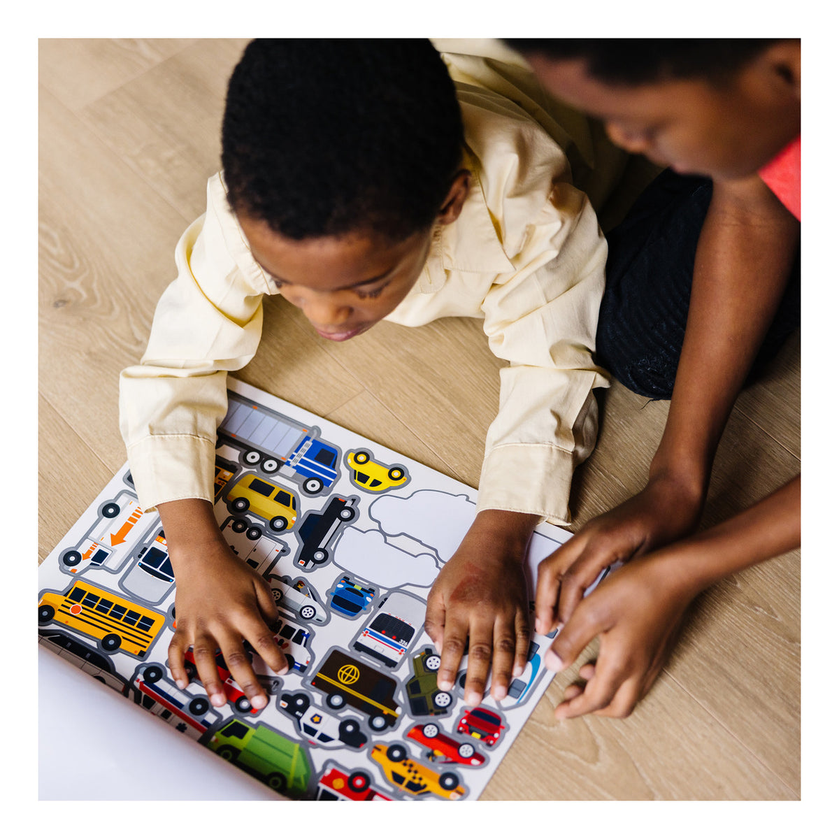 Melissa & Doug Reusable Vehicle Sticker Pad – 165+ Stickers
