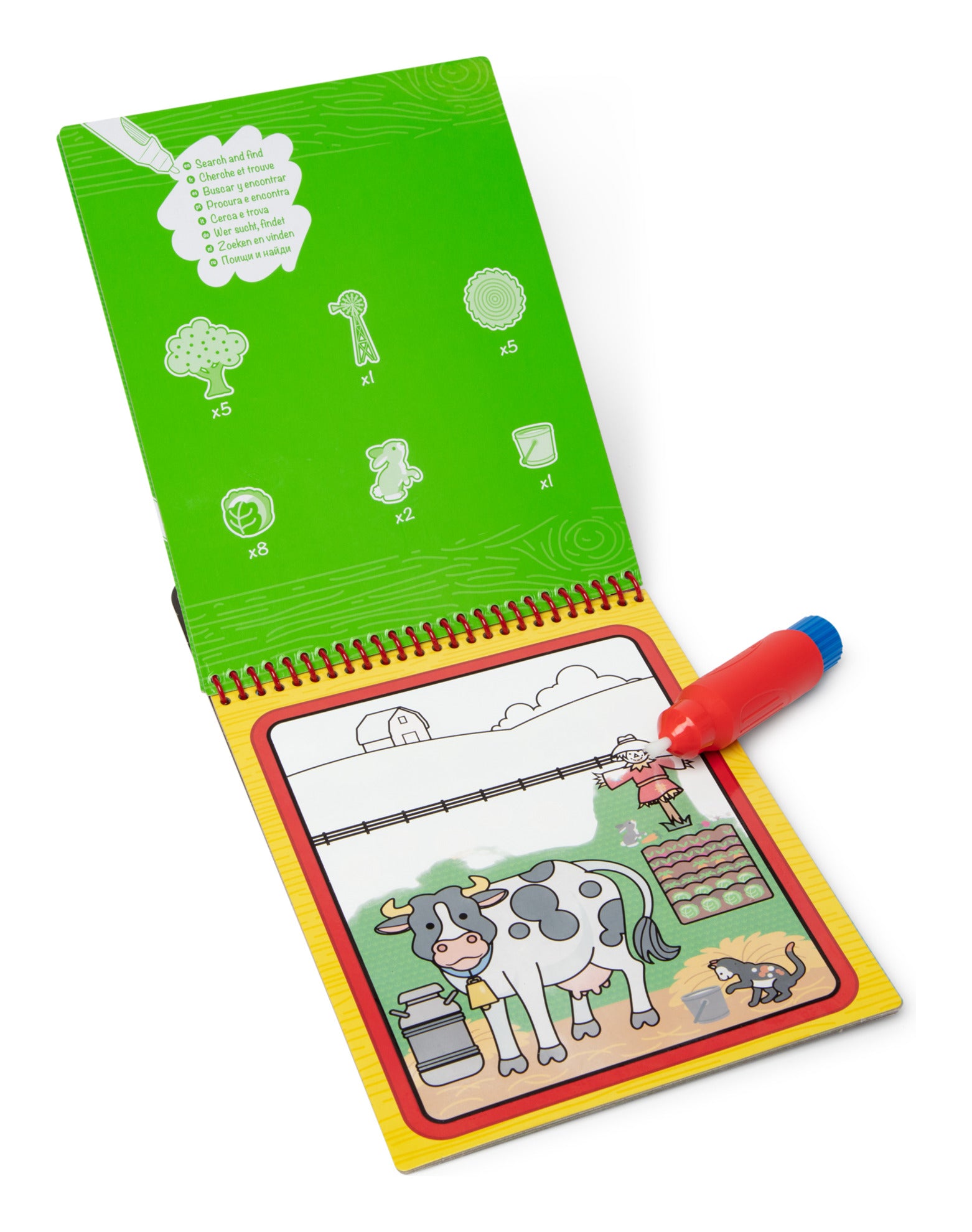 Melissa & Doug Water Wow! Farm Reusable Water-Reveal Activity Pad