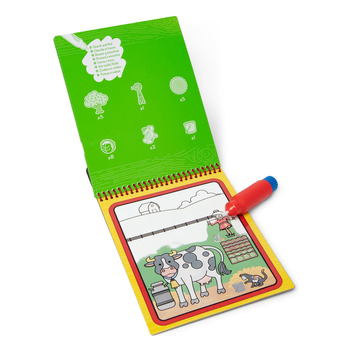 Melissa & Doug Water Wow! Farm Reusable Water-Reveal Activity Pad