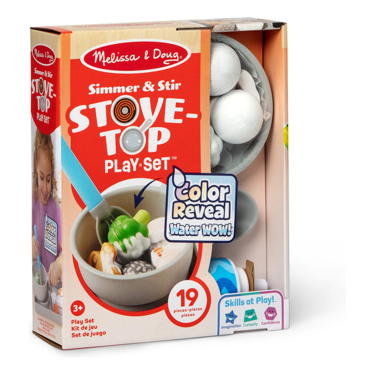 Melissa & Doug Simmer & Stir Stovetop Play Set with Colour-Changing Food