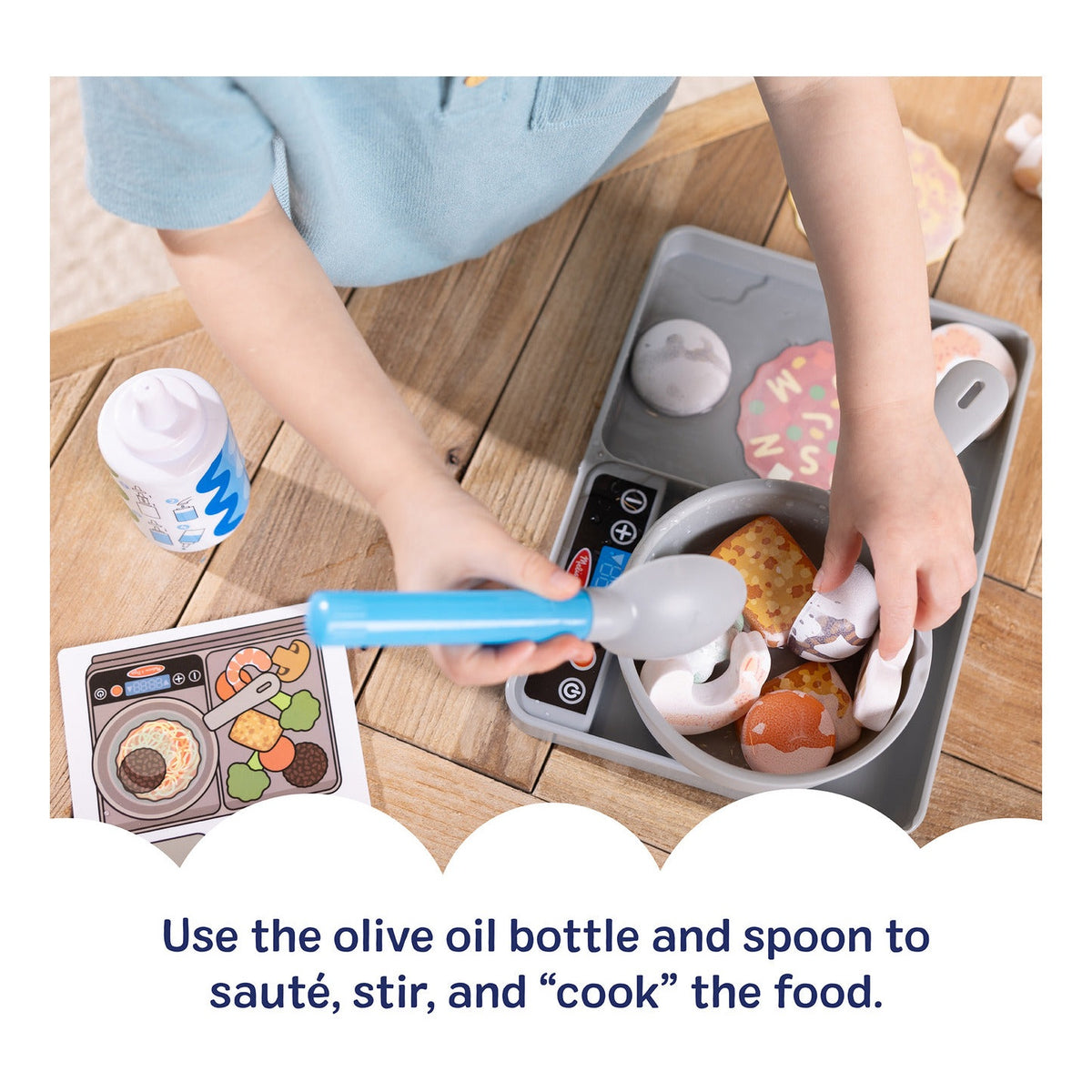 Melissa & Doug Simmer & Stir Stovetop Play Set with Colour-Changing Food