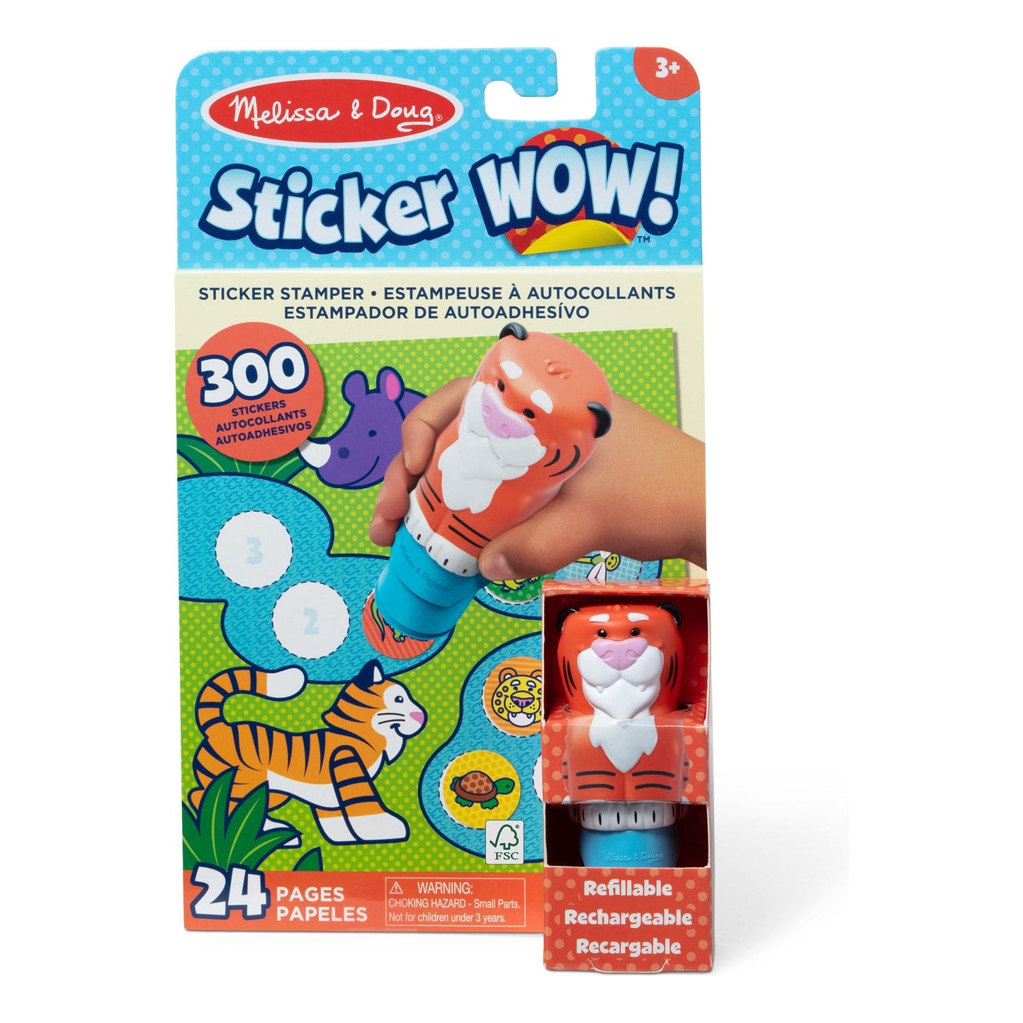 Melissa & Doug Sticker WOW! Tiger Sticker Stamper & Activity Pad