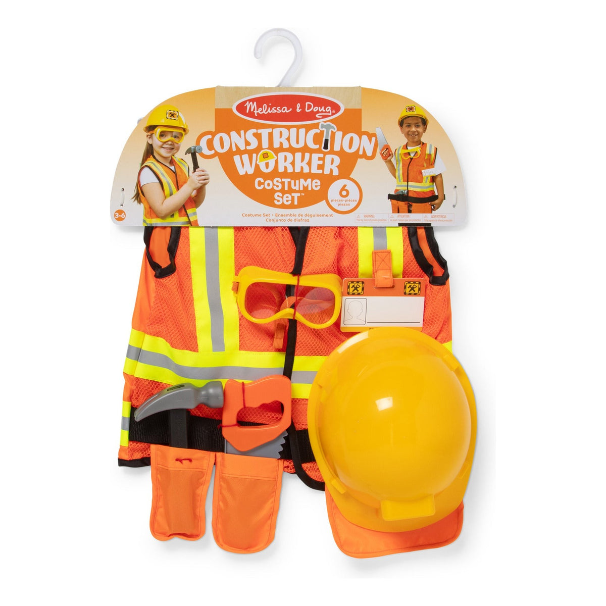 Melissa & Doug Construction Worker Role Play Dress-Up Set