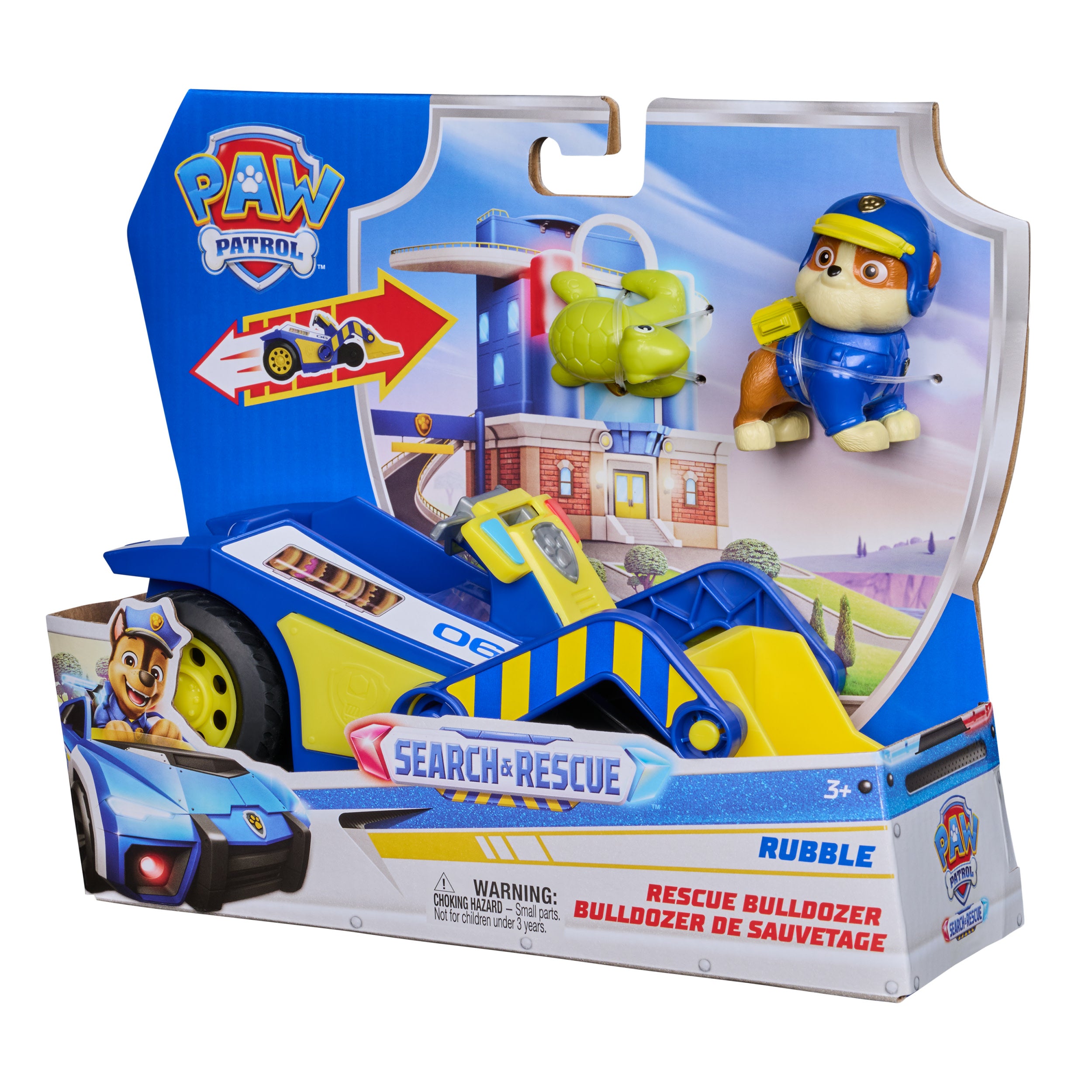 PAW Patrol Search & Rescue Rubble Rescue Bulldozer Vehicle with Figures