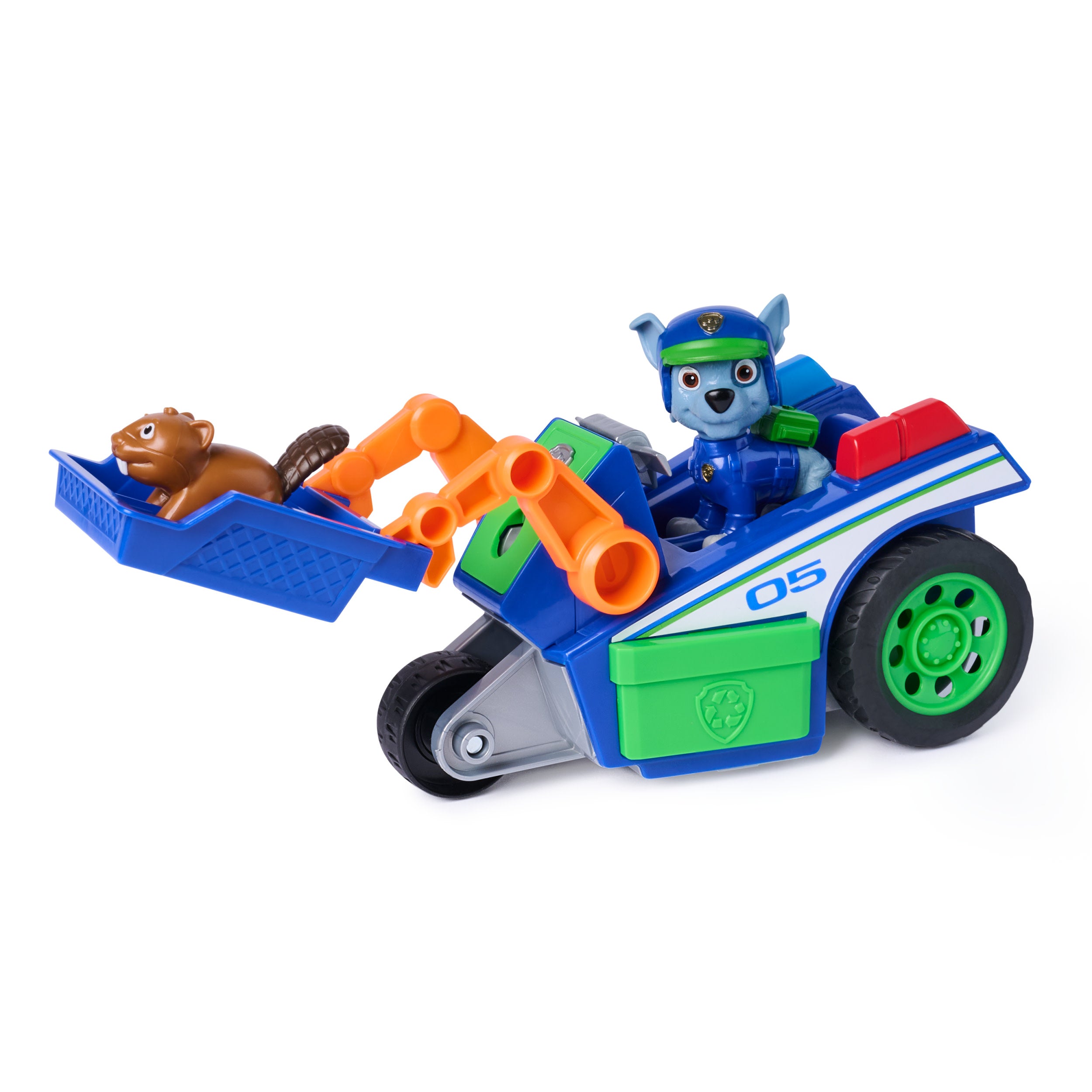 PAW Patrol Search & Rescue Rocky Rescue Recycler Vehicle with 2 Figures