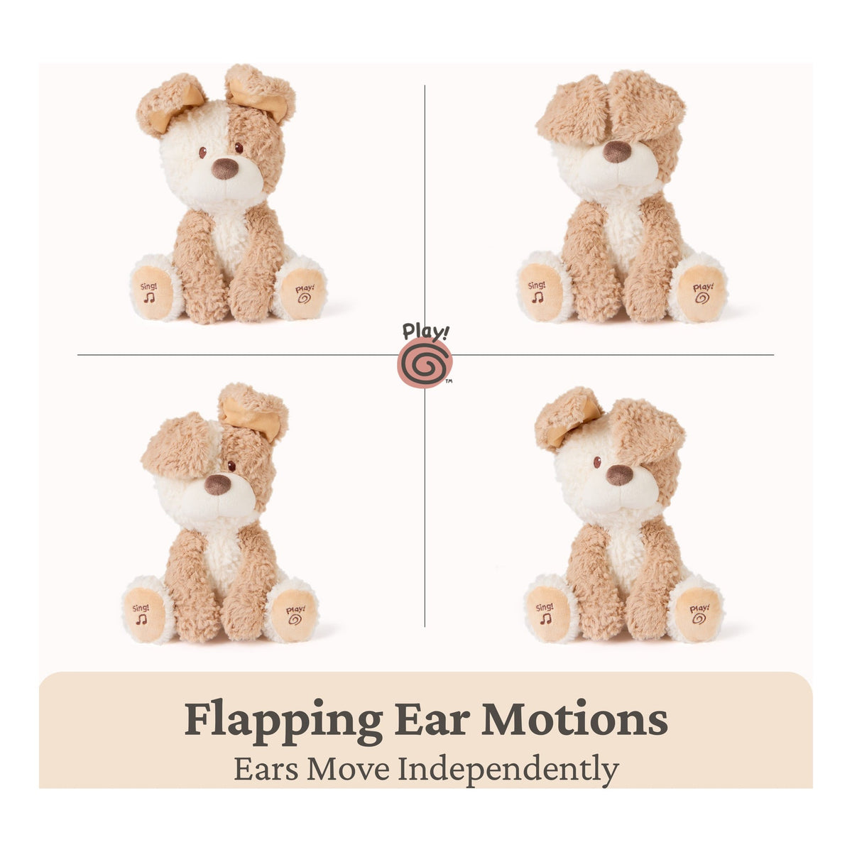 GUND Peeki the Puppy Animated Interactive Plush Toy