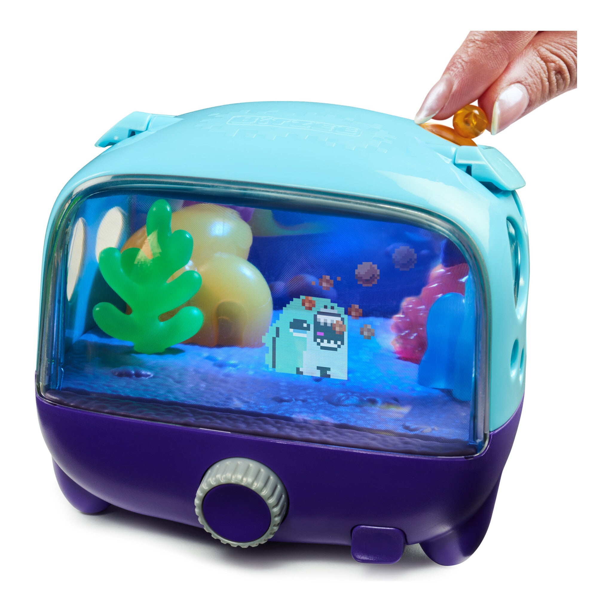 Bitzee Aquarium Interactive Digital Pet Tank with 30 Virtual Fish