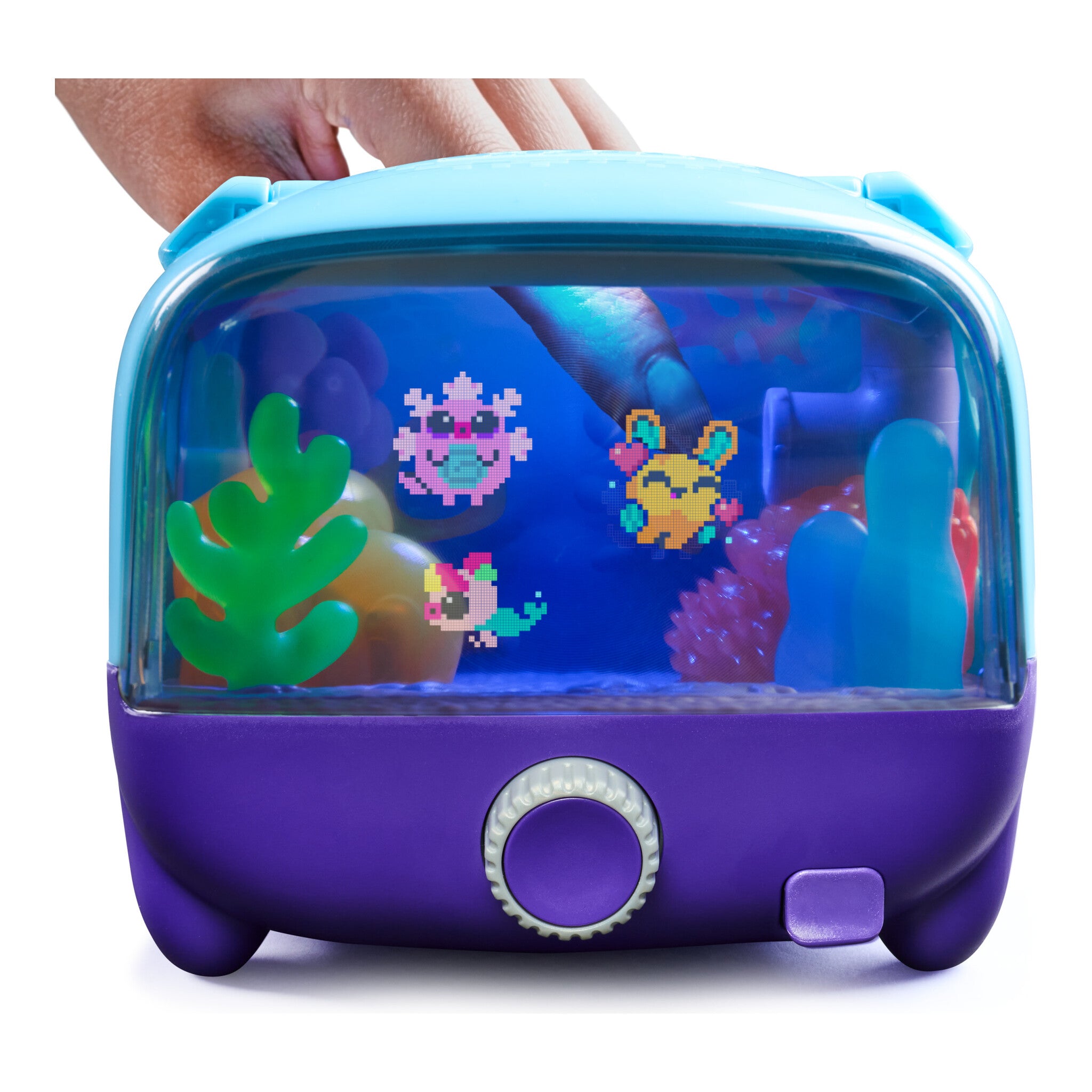 Bitzee Aquarium Interactive Digital Pet Tank with 30 Virtual Fish