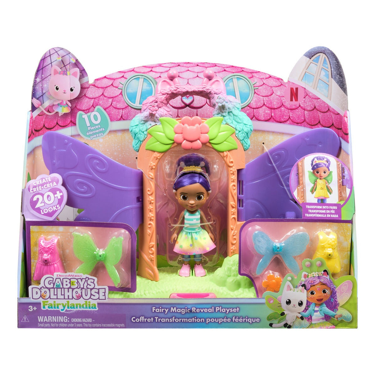 Gabby's Dollhouse Fairylandia Fairy Magic Reveal Playset