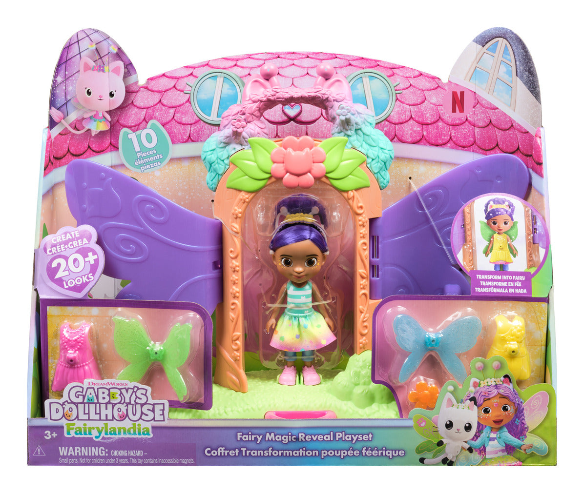Gabby's Dollhouse Fairylandia Fairy Magic Reveal Playset