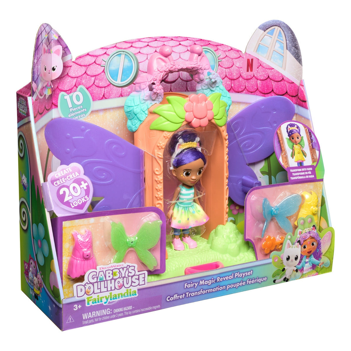 Gabby's Dollhouse Fairylandia Fairy Magic Reveal Playset