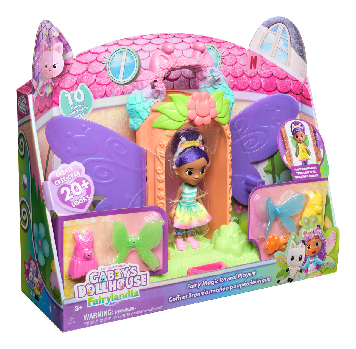 Gabby's Dollhouse Fairylandia Fairy Magic Reveal Playset