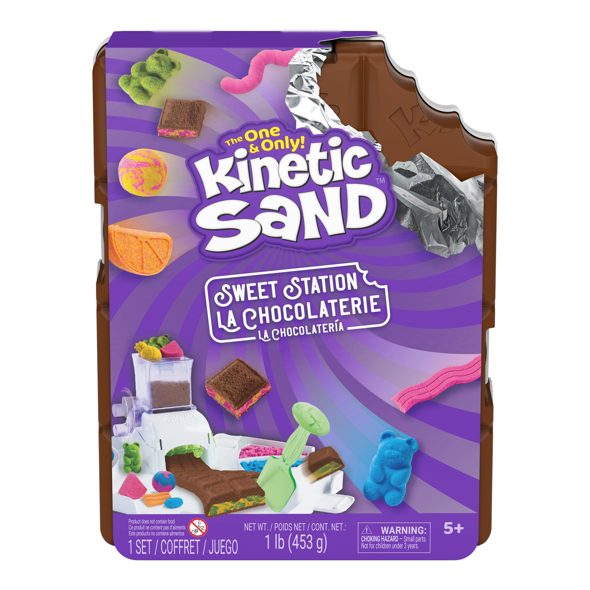 Kinetic Sand Sweet Station Sensory Play Set with 453g Sand
