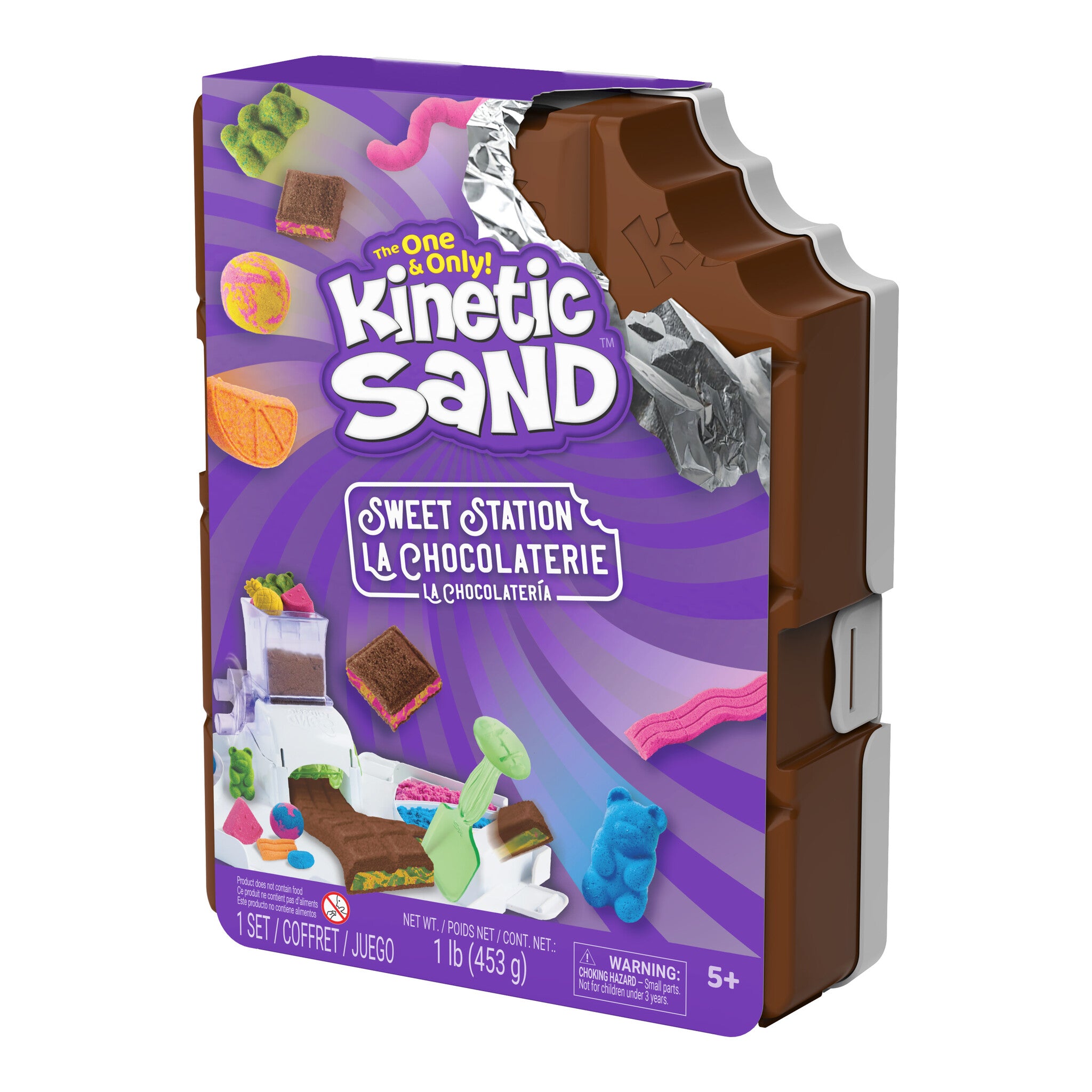 Kinetic Sand Sweet Station Sensory Play Set with 453g Sand