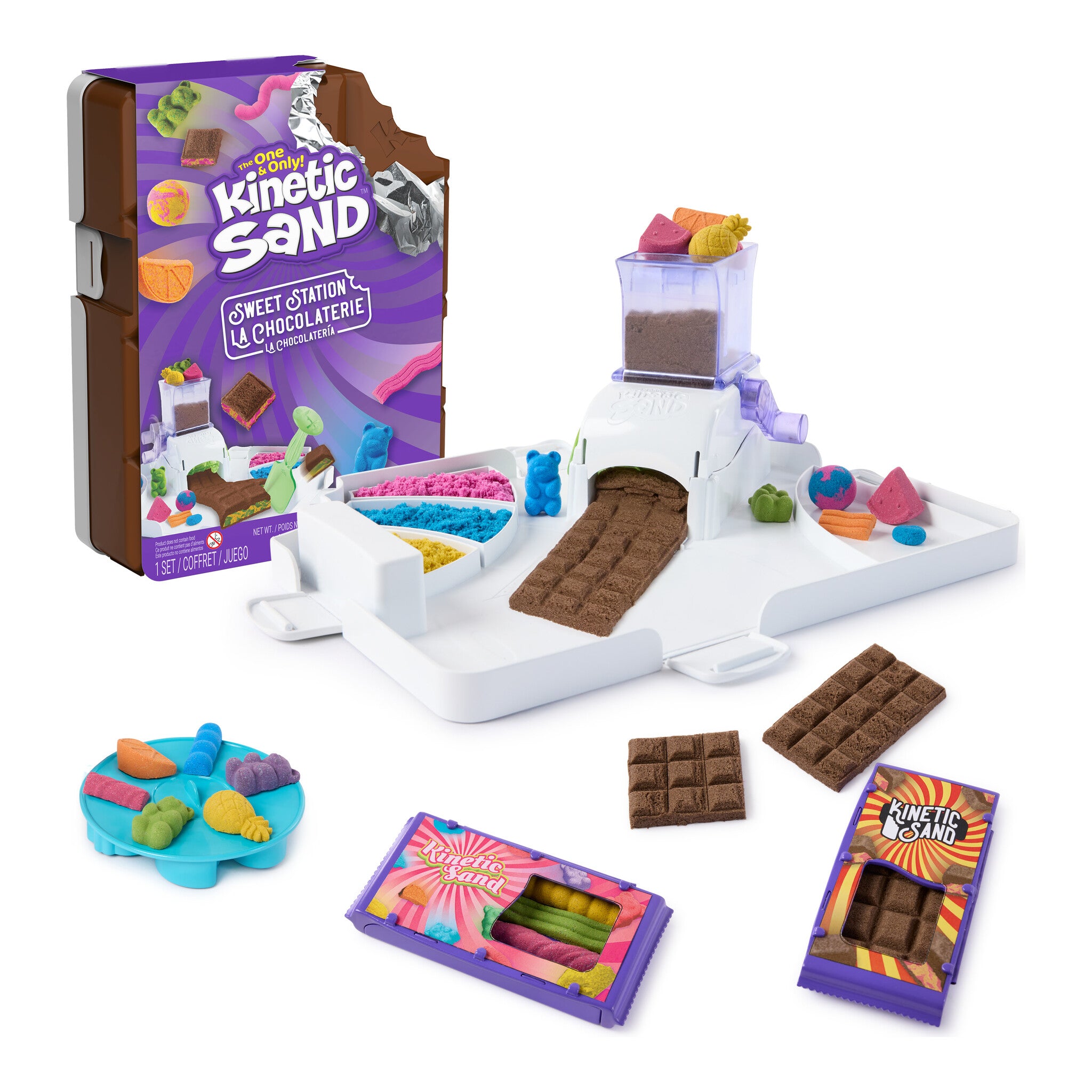 Kinetic Sand Sweet Station Sensory Play Set with 453g Sand