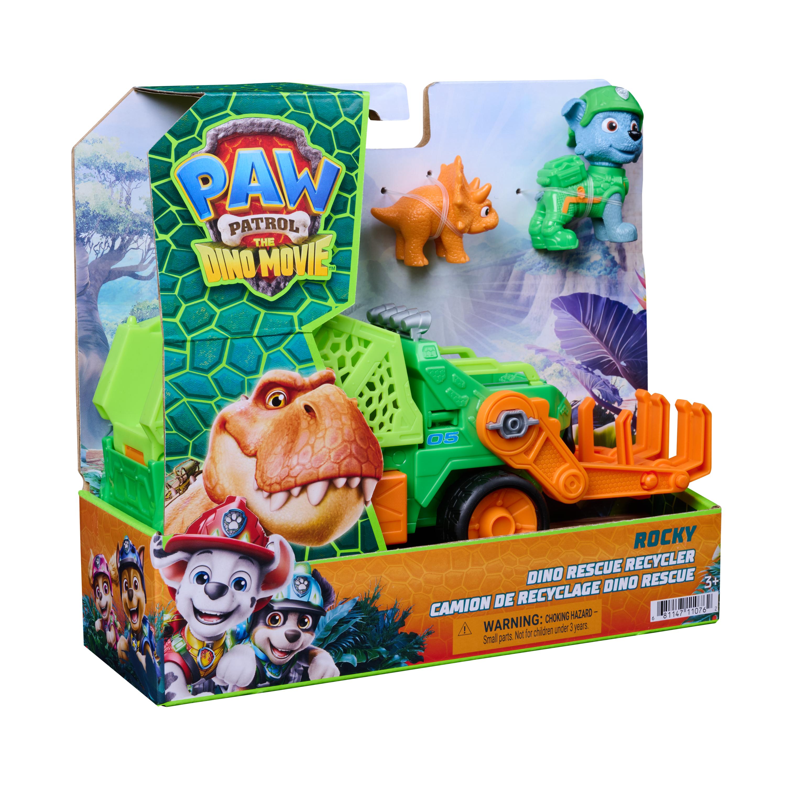 PAW Patrol: The Dino Movie Rocky Dino Rescue Recycler Vehicle