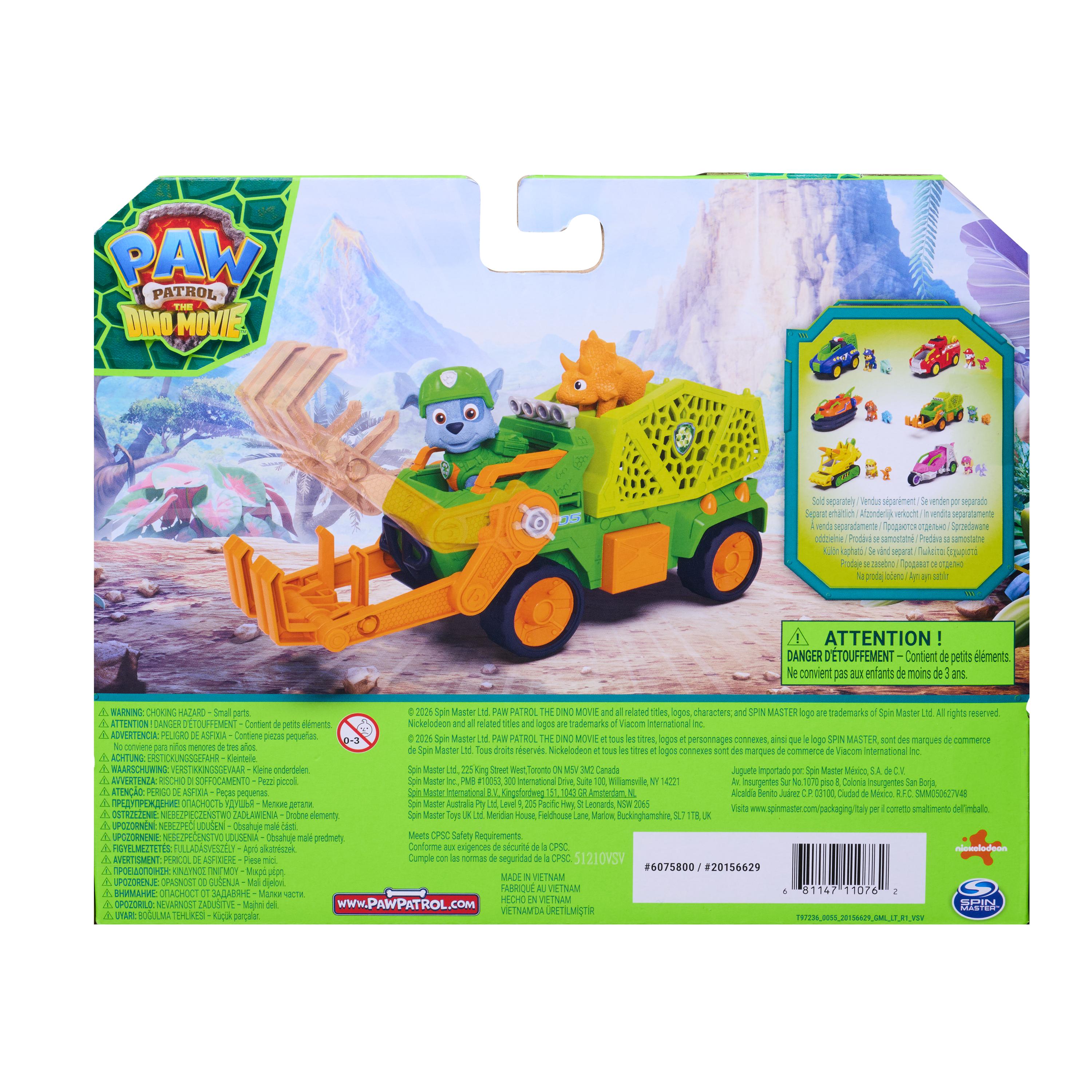 PAW Patrol: The Dino Movie Rocky Dino Rescue Recycler Vehicle