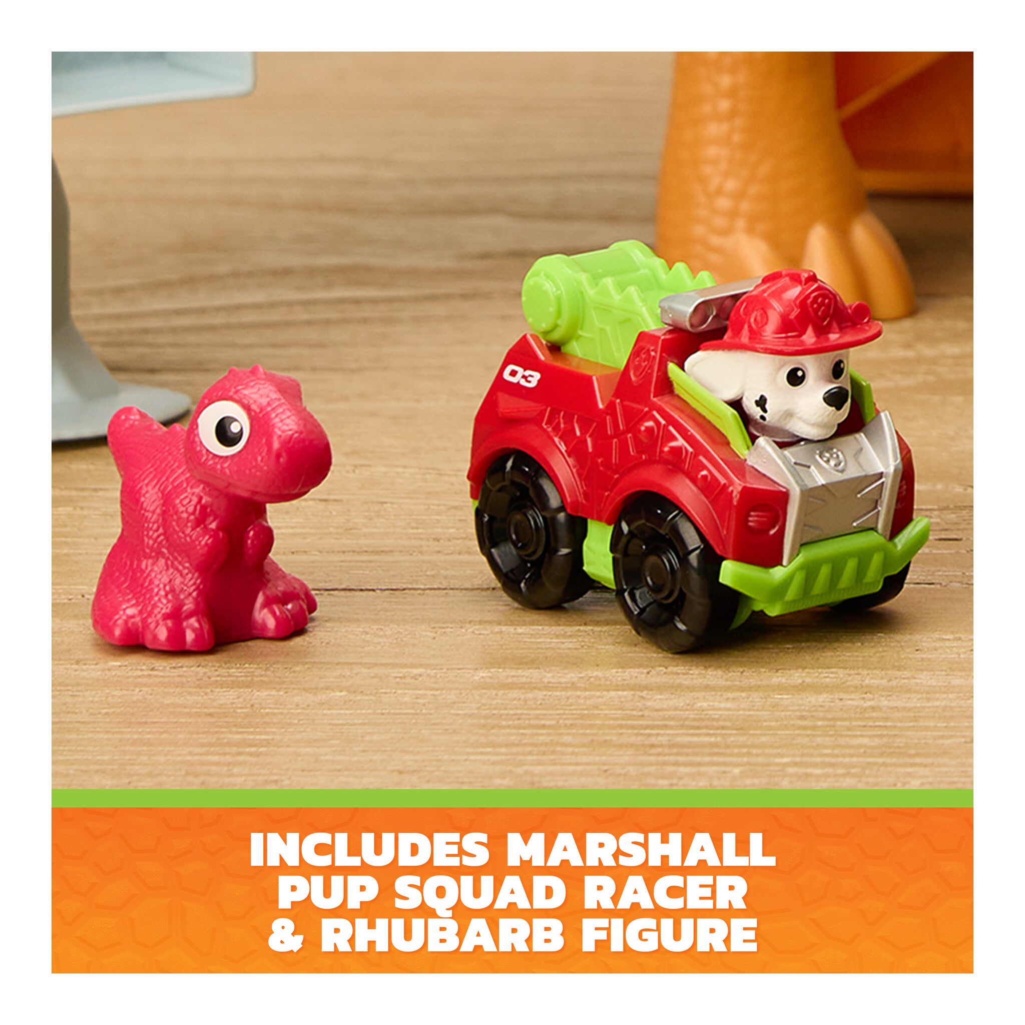 PAW Patrol Dino Movie Pup Squad Lift & Roar Playset with Marshall