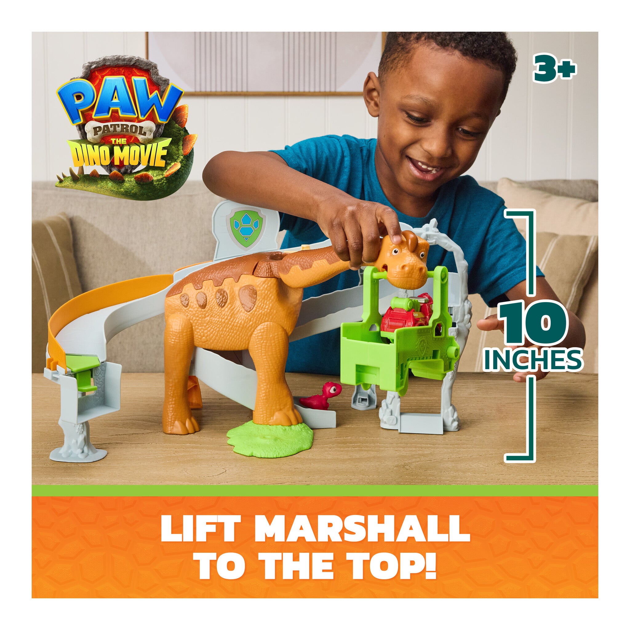 PAW Patrol Dino Movie Pup Squad Lift & Roar Playset with Marshall