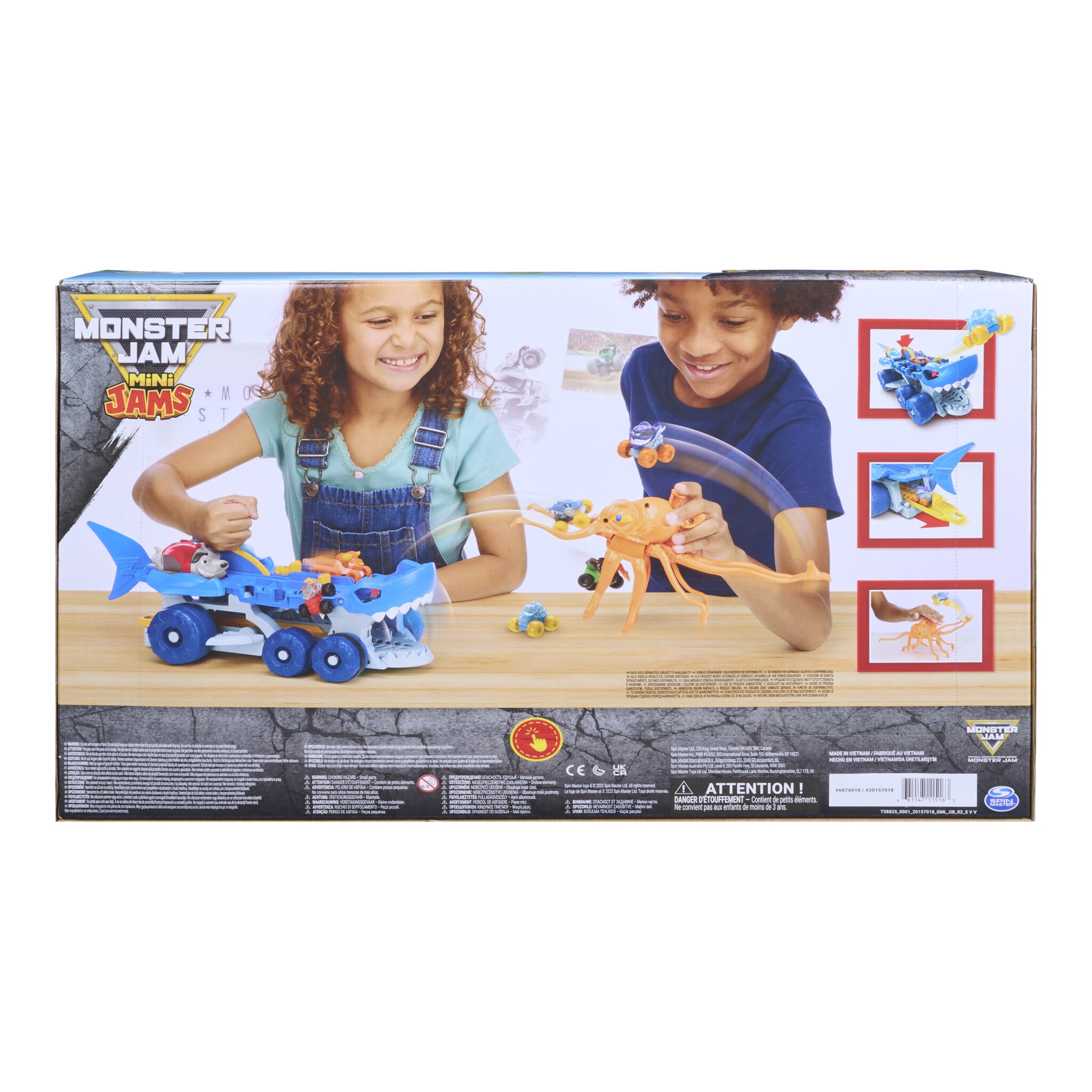 Monster Jam Mini Jams Megalodon Carrier Playset