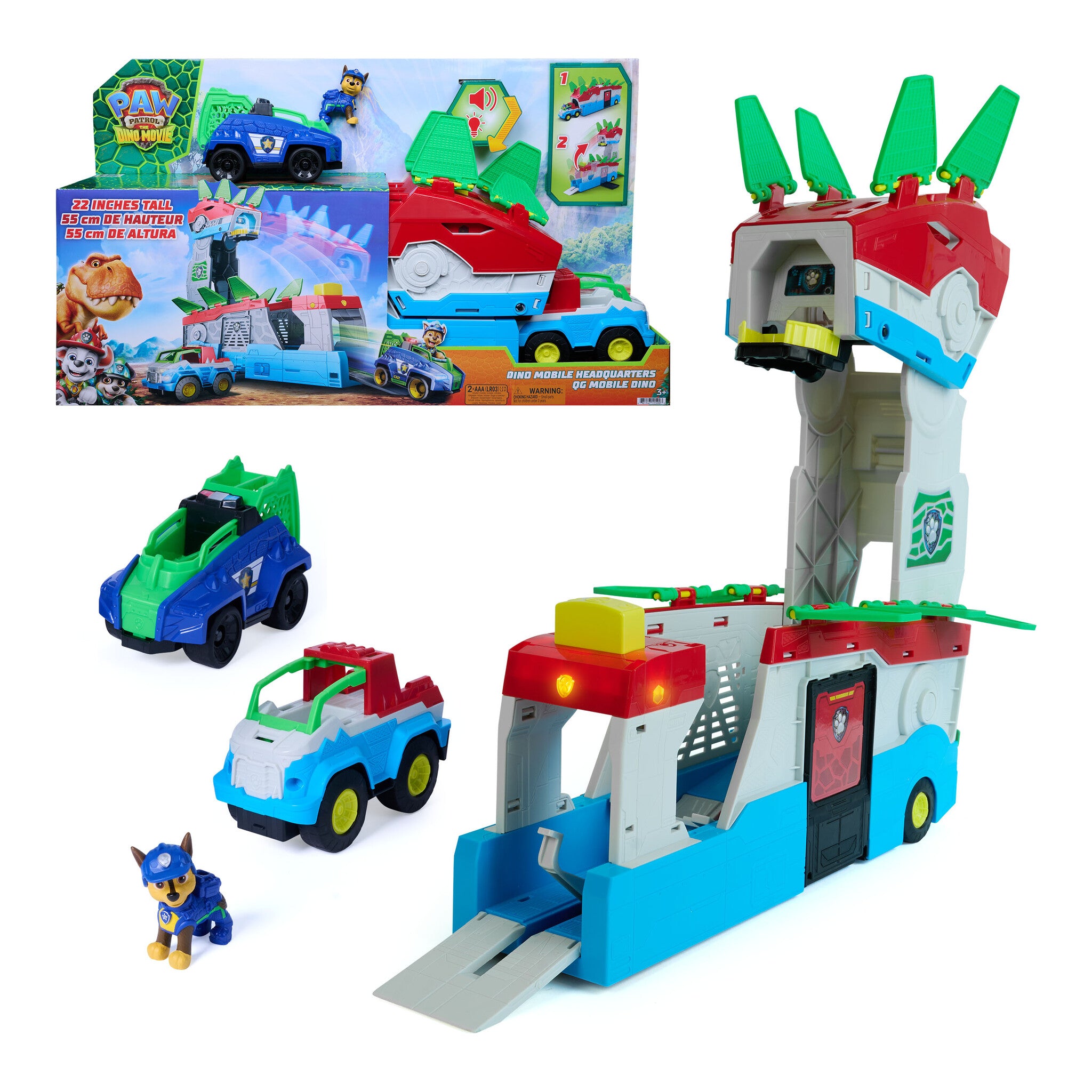 PAW Patrol The Dino Movie Dino Mobile Headquarters Playset