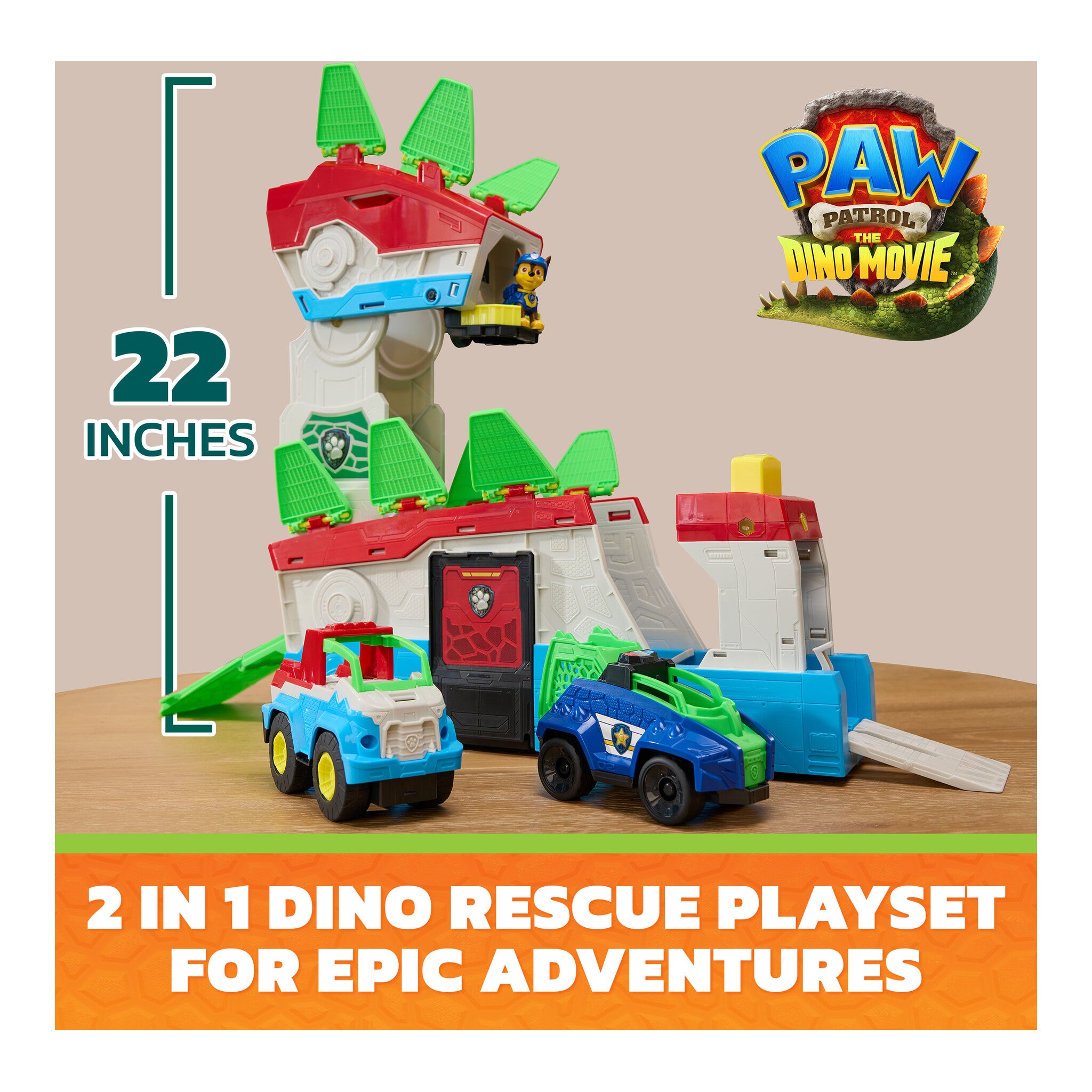 PAW Patrol The Dino Movie Dino Mobile Headquarters Playset