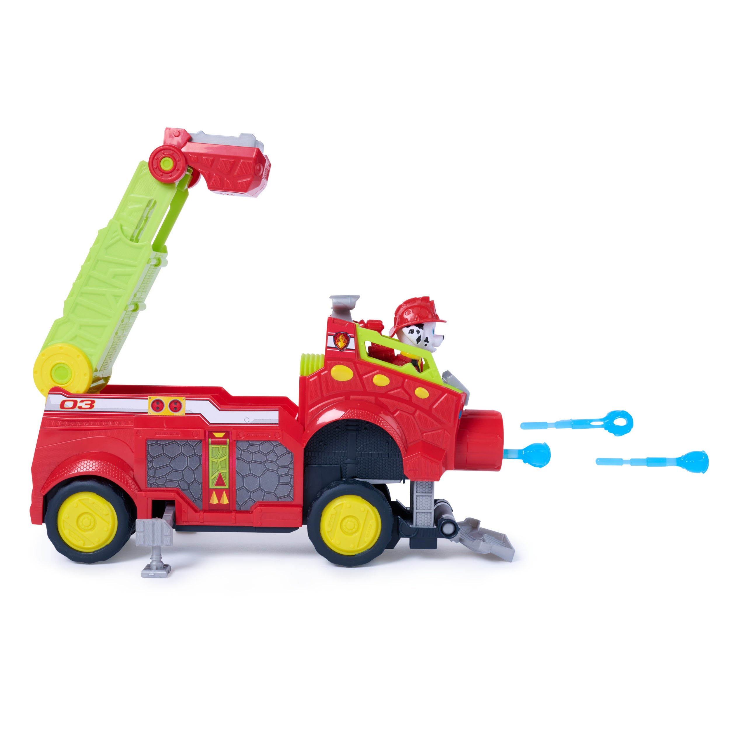 PAW Patrol Dino Rescue Responder Fire Engine with Marshall