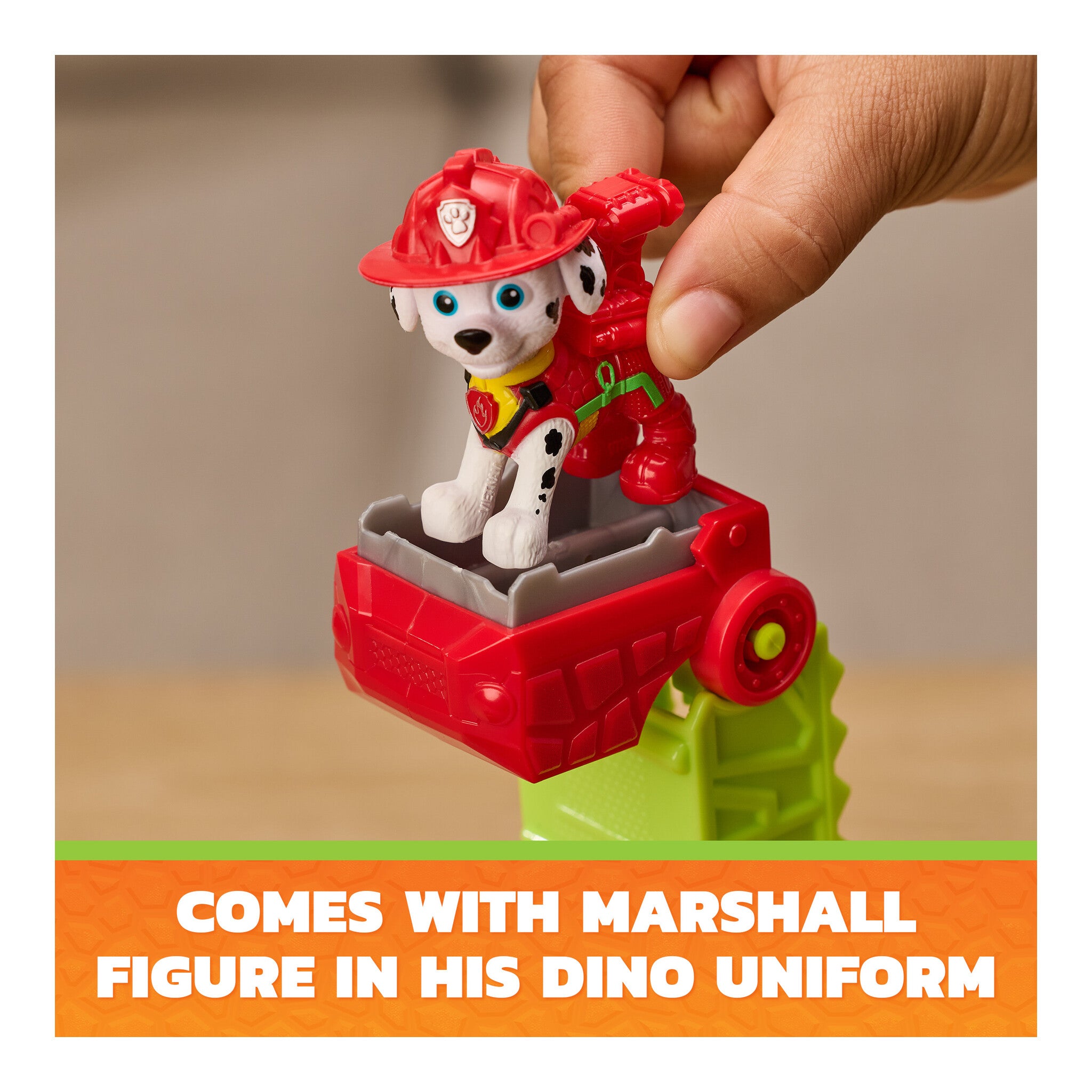 PAW Patrol Dino Rescue Responder Fire Engine with Marshall
