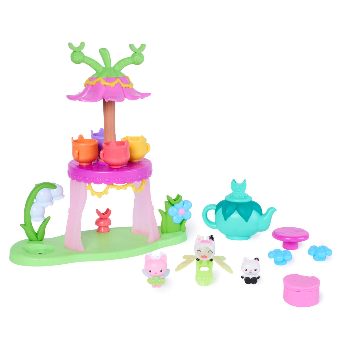Gabby's Dollhouse Fairylandia Flutter-riffic Tea Party Playset