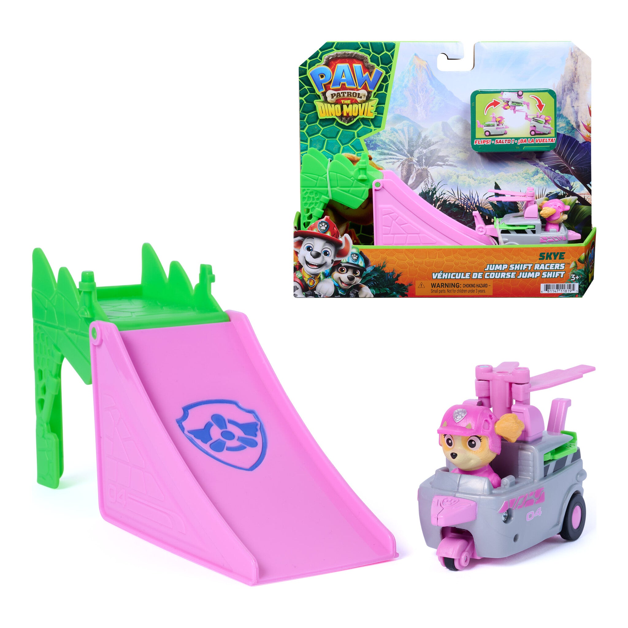 PAW Patrol The Dino Movie Skye Jump Shift Racer