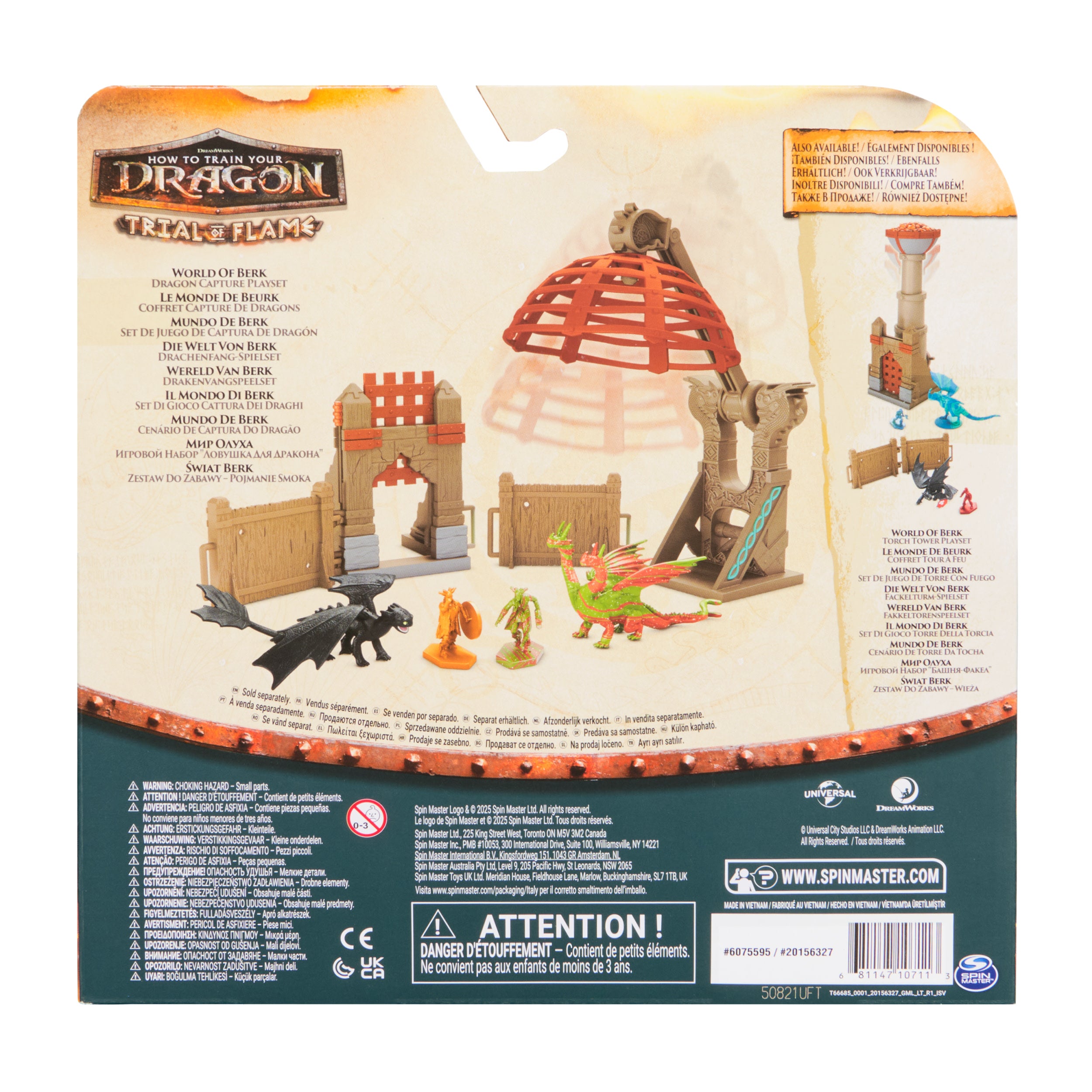 DreamWorks Dragons Trial of Flame Dragon Capture Playset