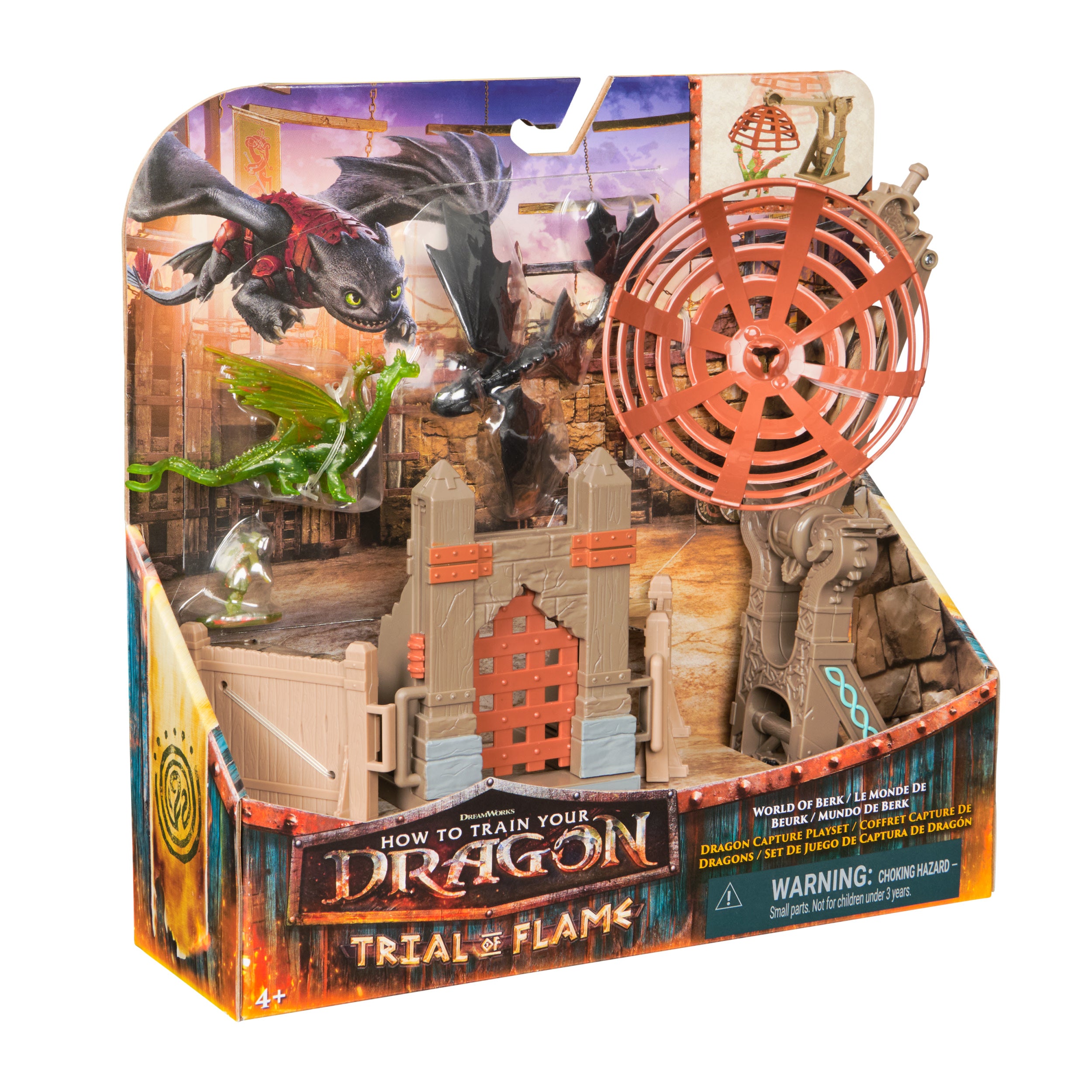 DreamWorks Dragons Trial of Flame Dragon Capture Playset