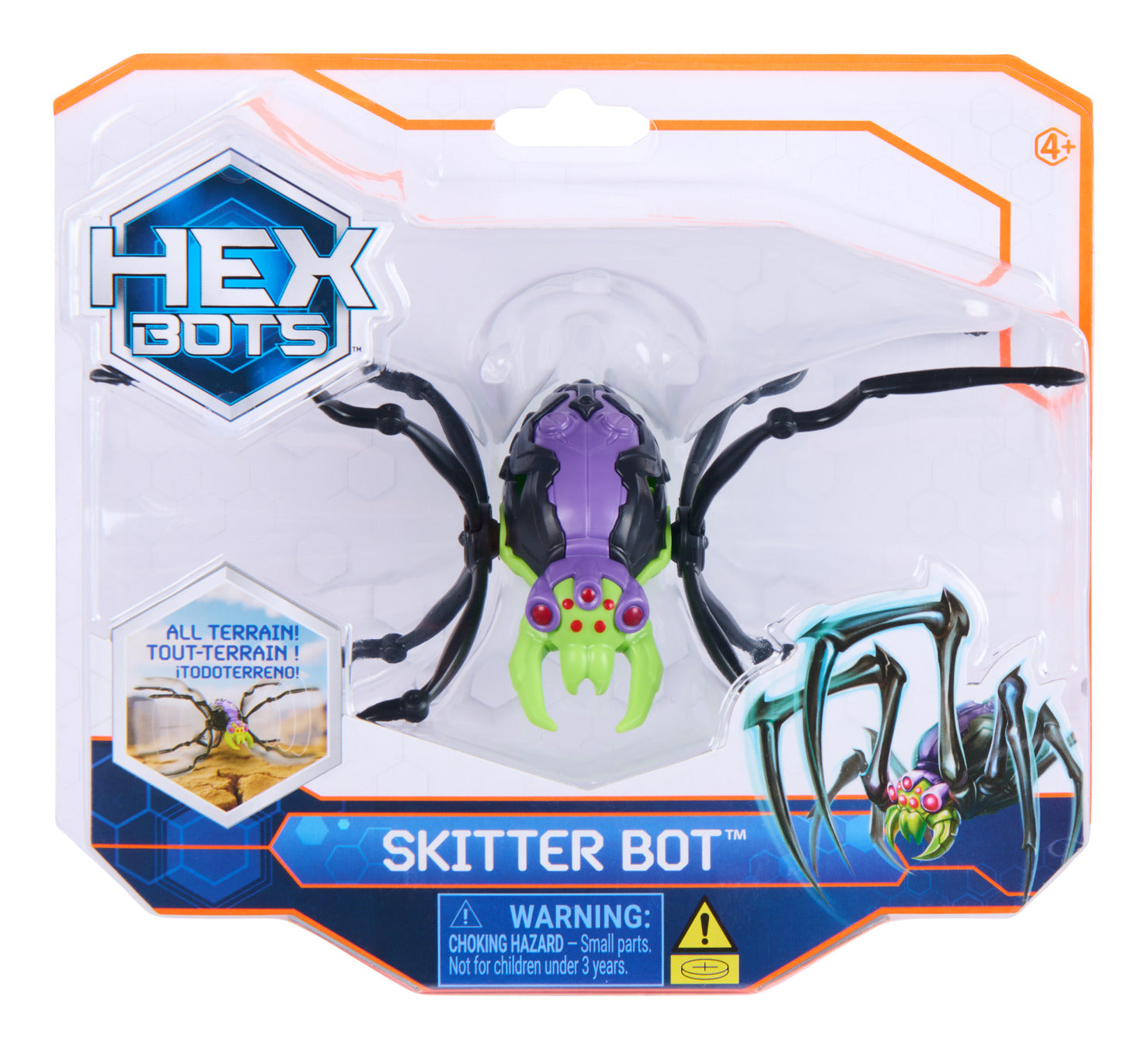 HEX BOTS Skitter Bot Green Spider Robot Toy