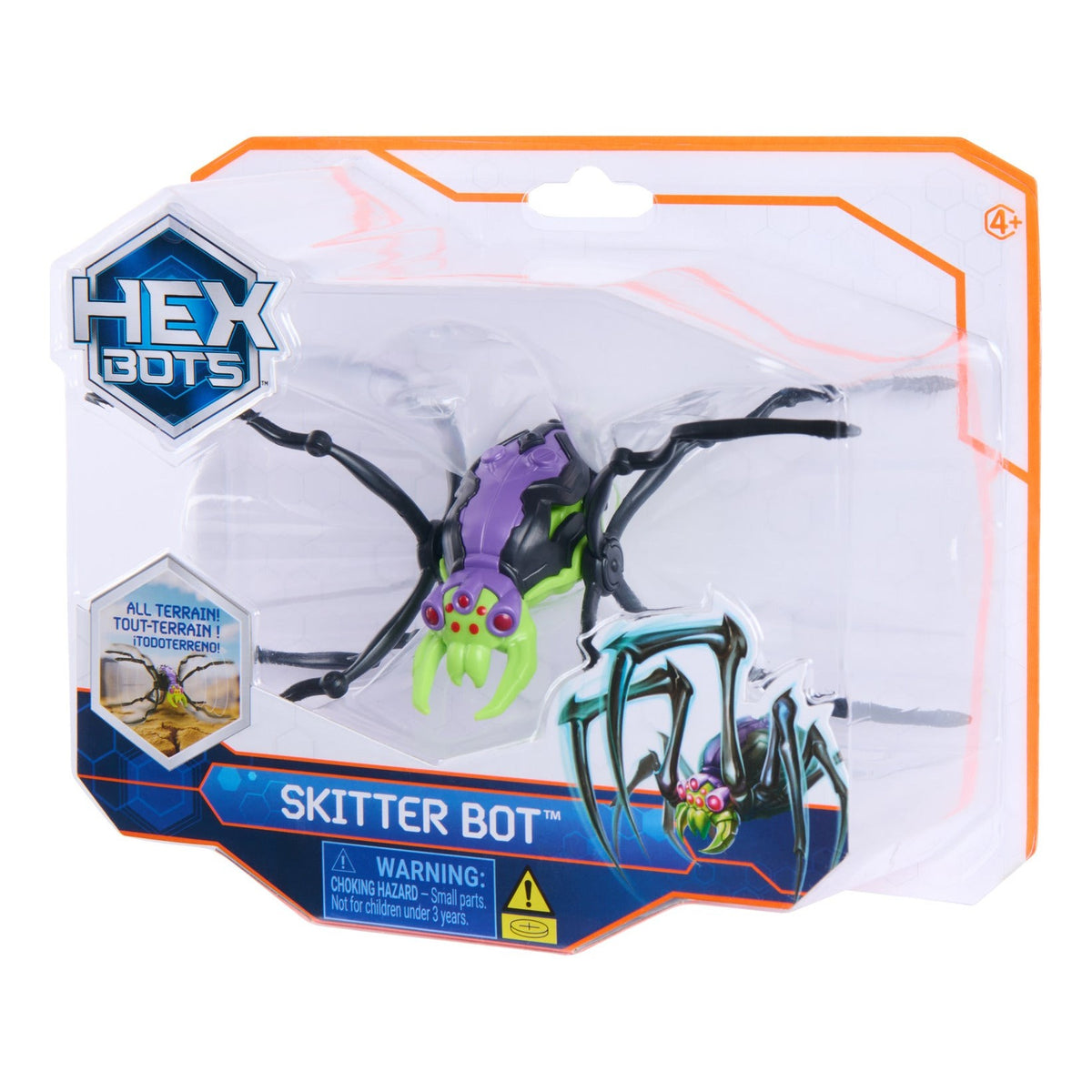 HEX BOTS Skitter Bot Green Spider Robot Toy