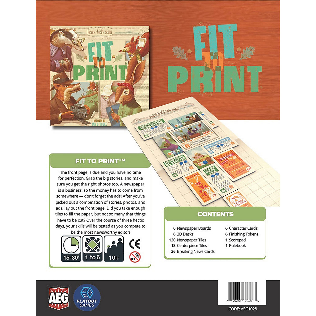 Fit to Print Board Game