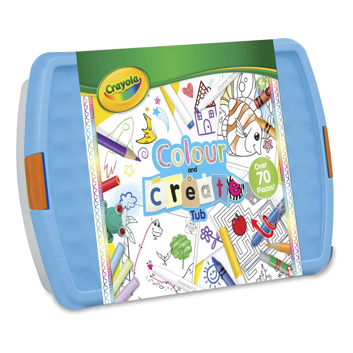 Crayola Colour & Create Tub Art Set – Over 80 Pieces