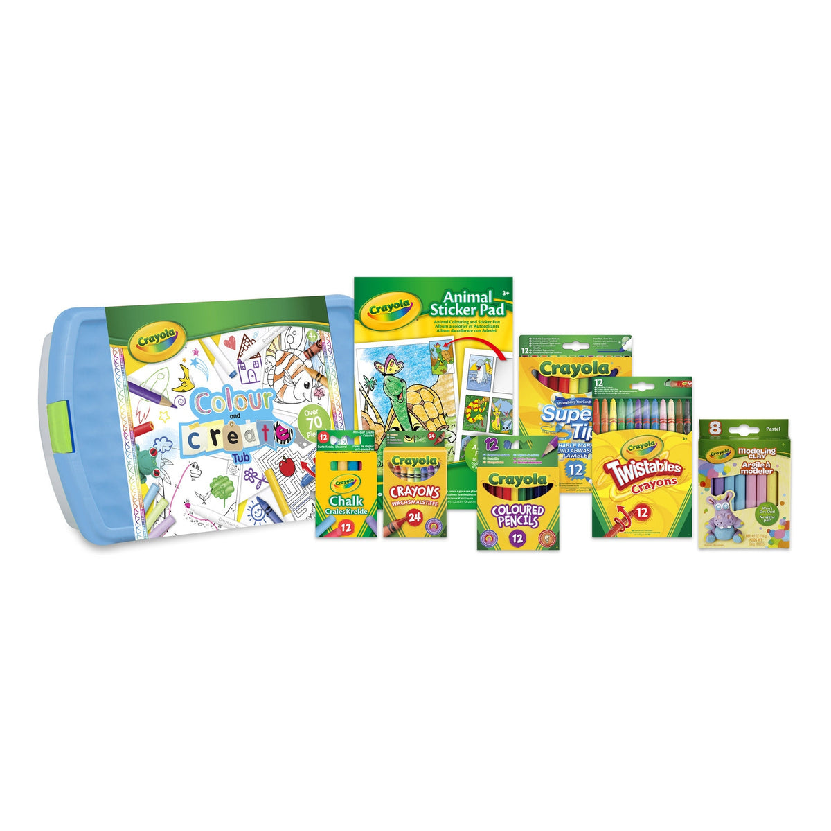 Crayola Colour & Create Tub Art Set – Over 80 Pieces