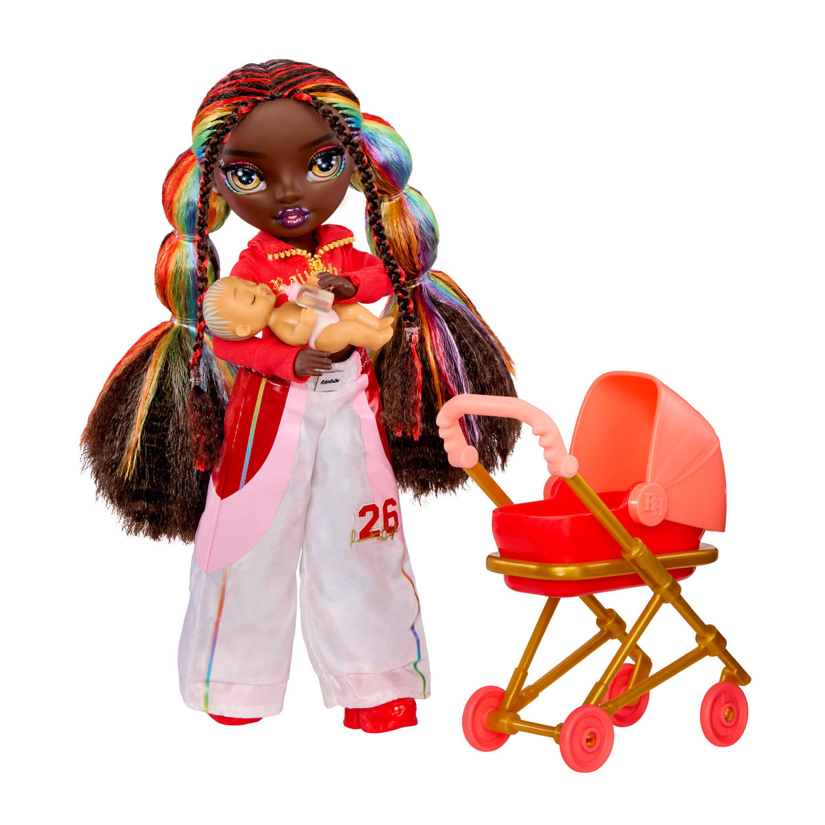 Rainbow High Jr. High Bestie Babysitters Iris Bow Fashion Doll Set