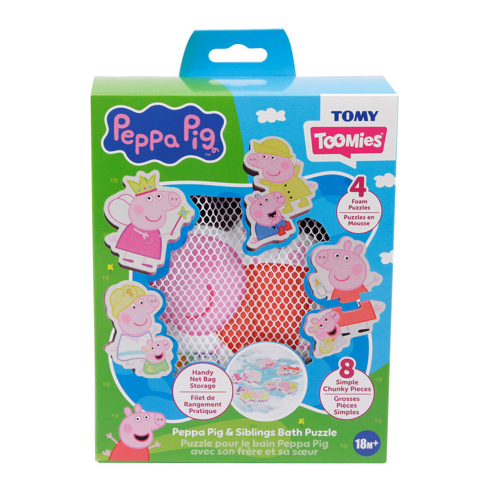 TOMY Toomies Peppa Pig and Siblings Bath Puzzle