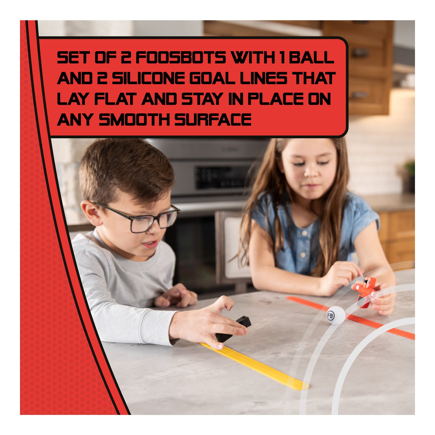 Fat Brain Toys Foosbots 2 Pack Tabletop Football Game