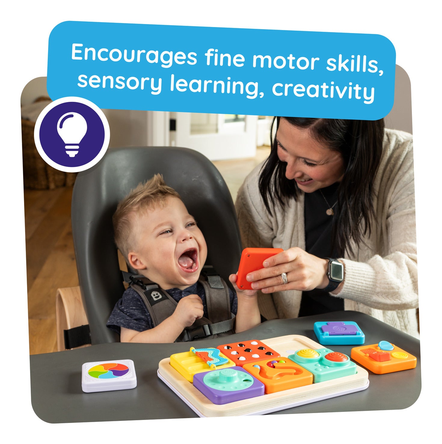 Fat Brain Toys PlayTab Essential Sensory Activity Board