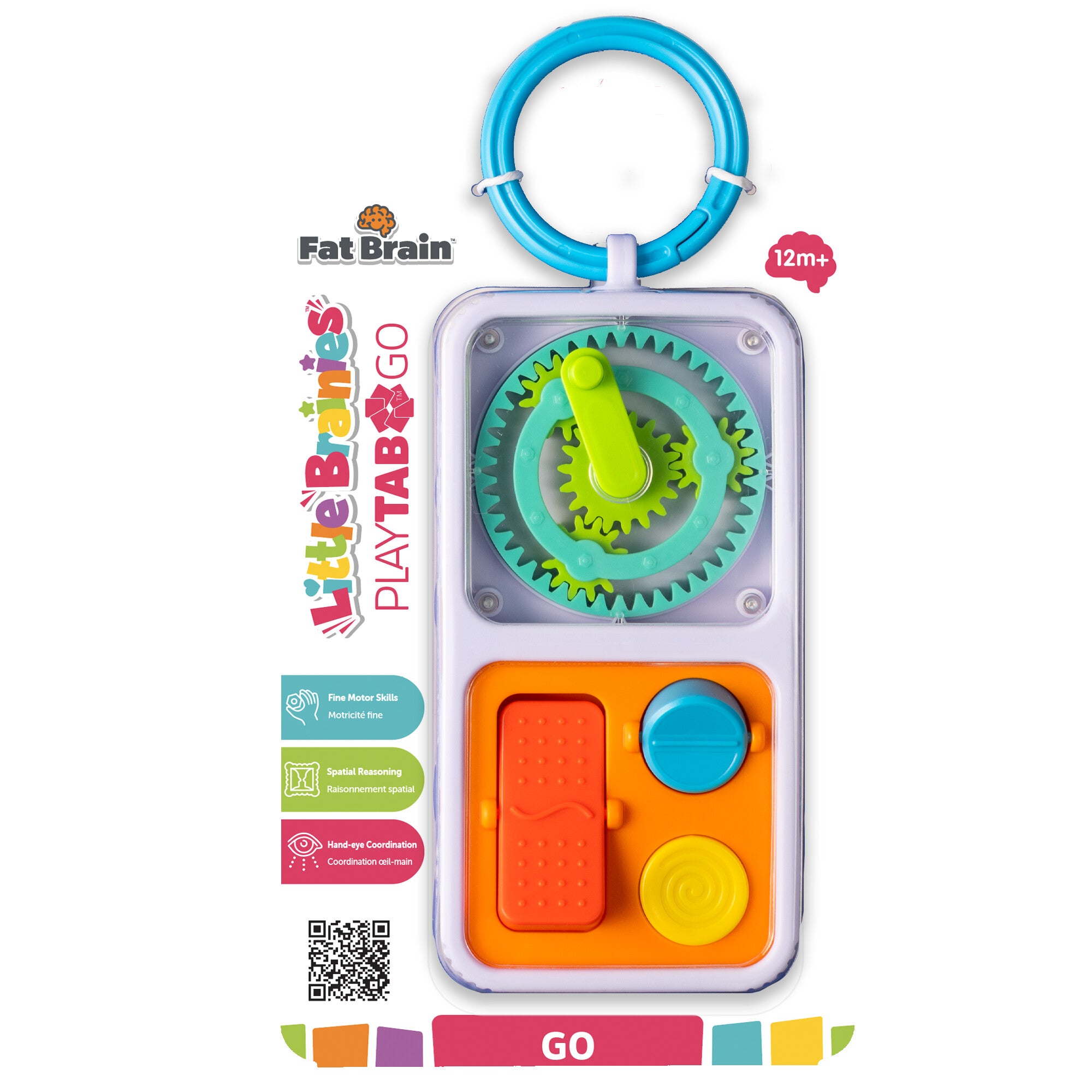 Fat Brain Toys PlayTab Go Portable Sensory Activity Toy
