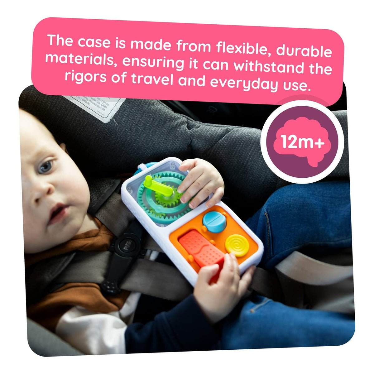 Fat Brain Toys PlayTab Go Portable Sensory Activity Toy