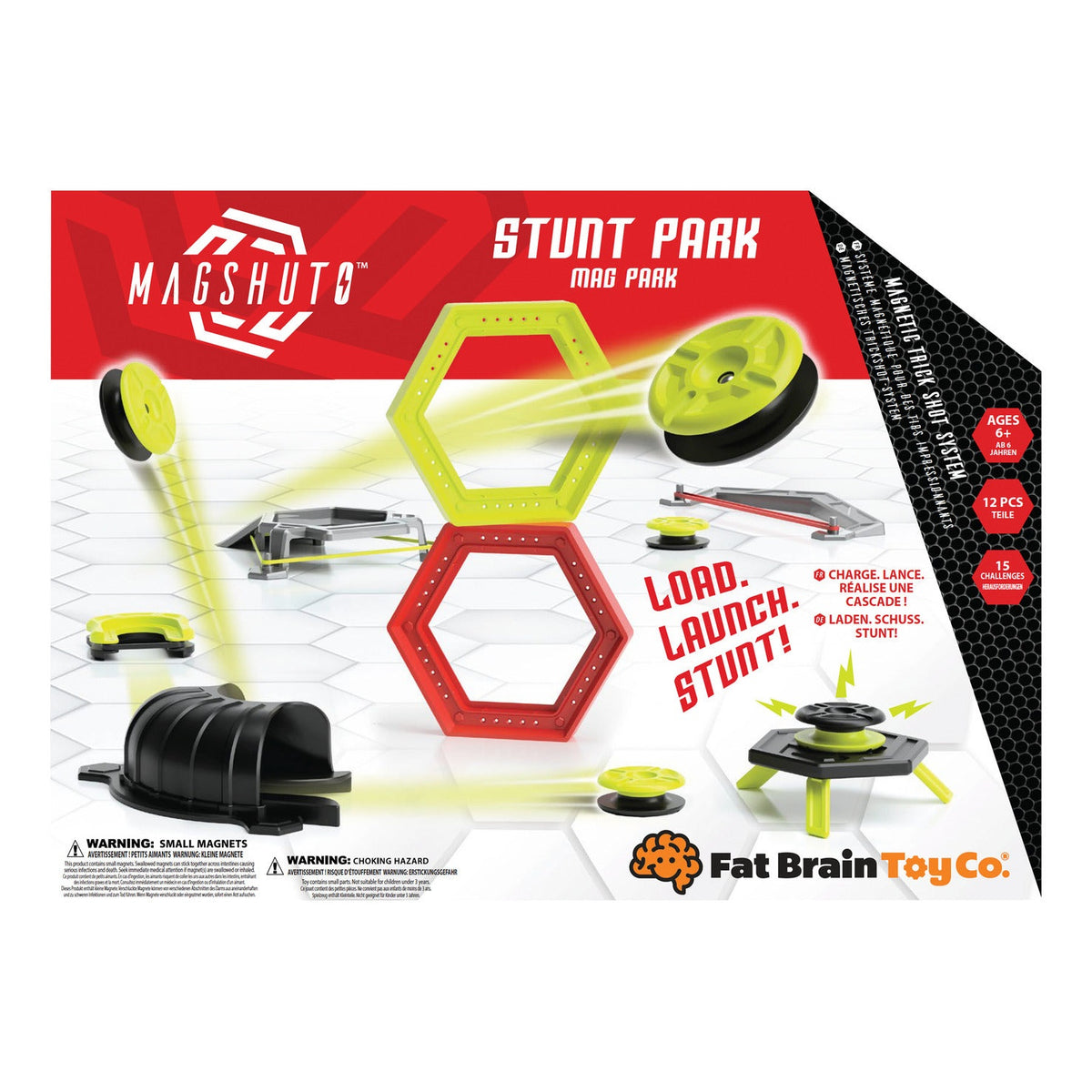 Fat Brain Toys Magshuto Stunt Park Magnetic Trick Shot Set