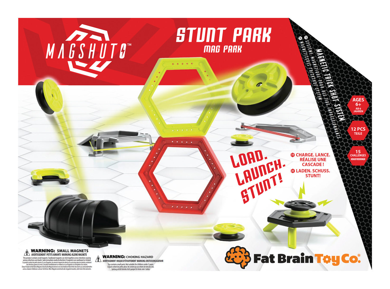 Fat Brain Toys Magshuto Stunt Park Magnetic Trick Shot Set