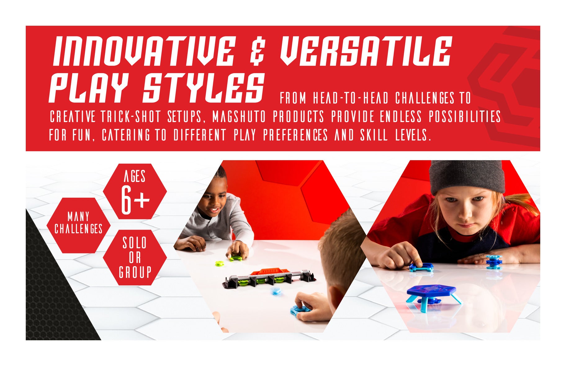 Fat Brain Toys Magshuto Stunt Park Magnetic Trick Shot Set