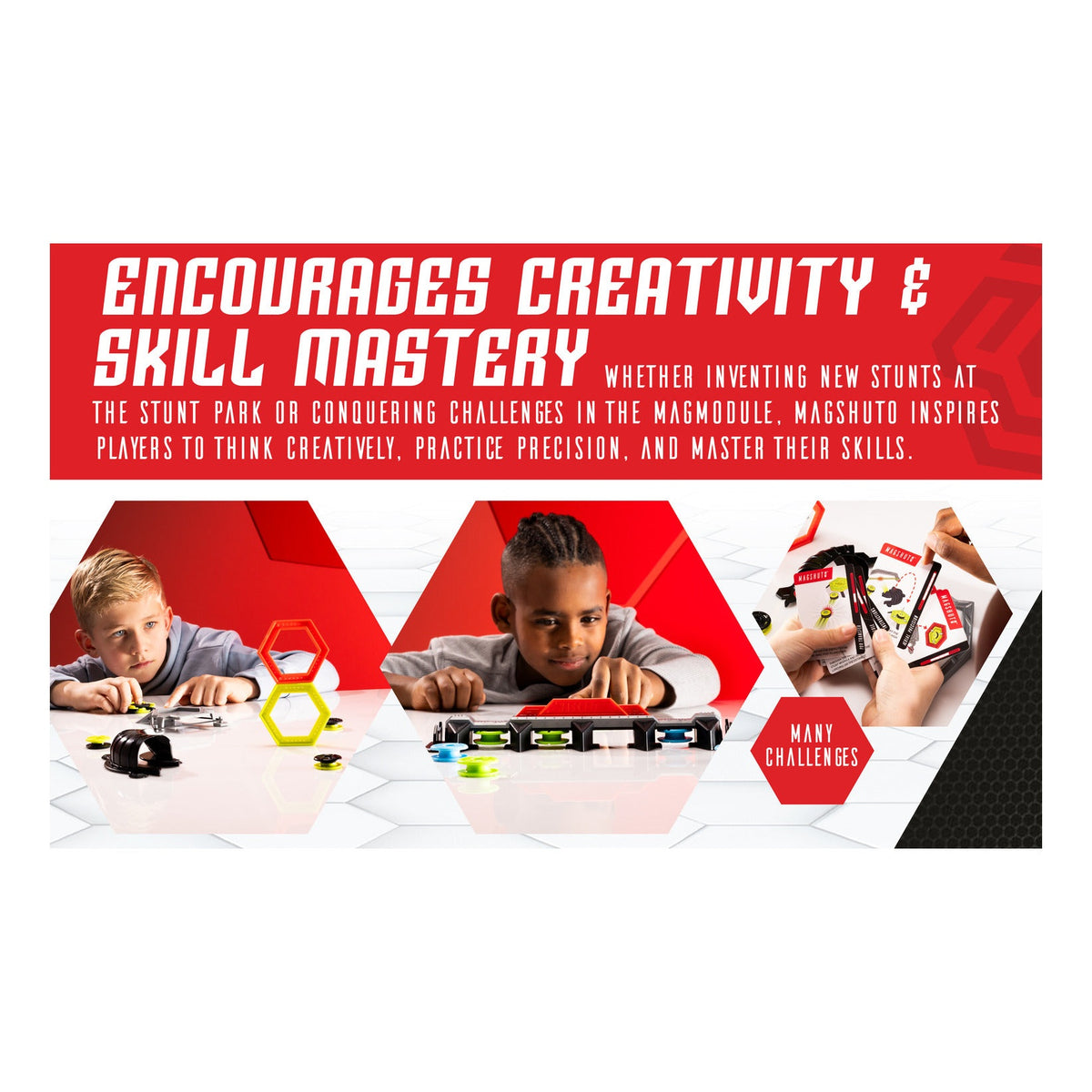 TOMY Magshuto Knockout Rail Magnetic Skill Game