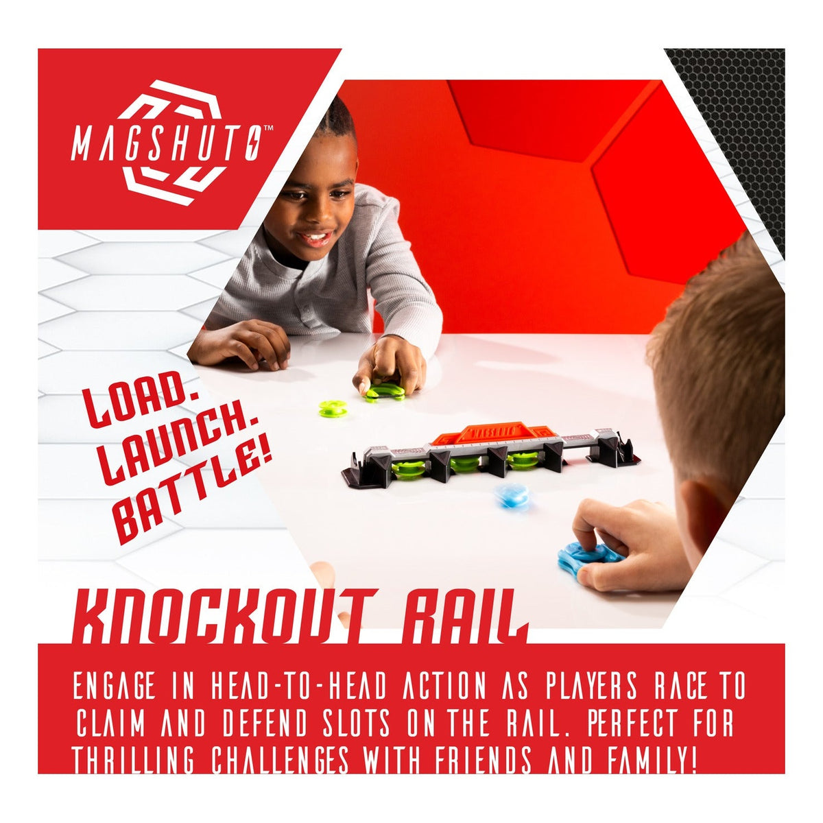 TOMY Magshuto Knockout Rail Magnetic Skill Game